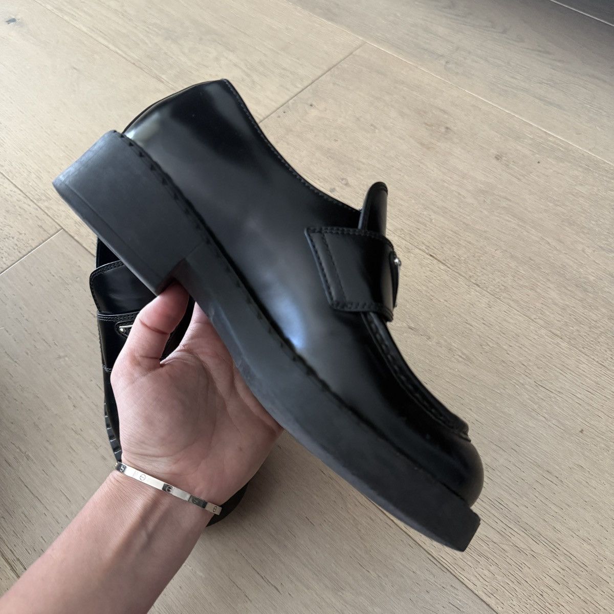 Prada Black Prada Loafers Size US 6 / IT 36 - 9 Thumbnail