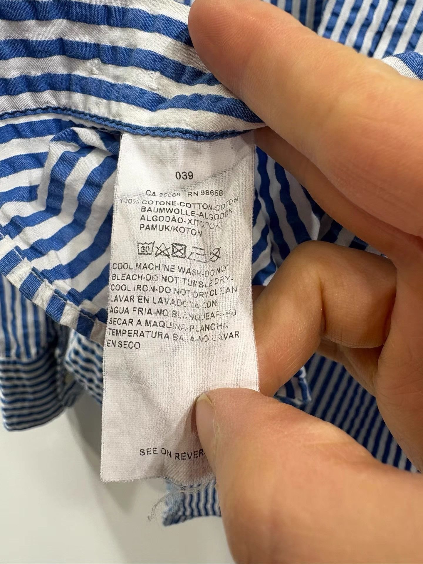 Paul & Shark Paul&Shark Men's Long Sleeve Striped Shirt K29 Size US M / EU 48-50 / 2 - 7 Thumbnail