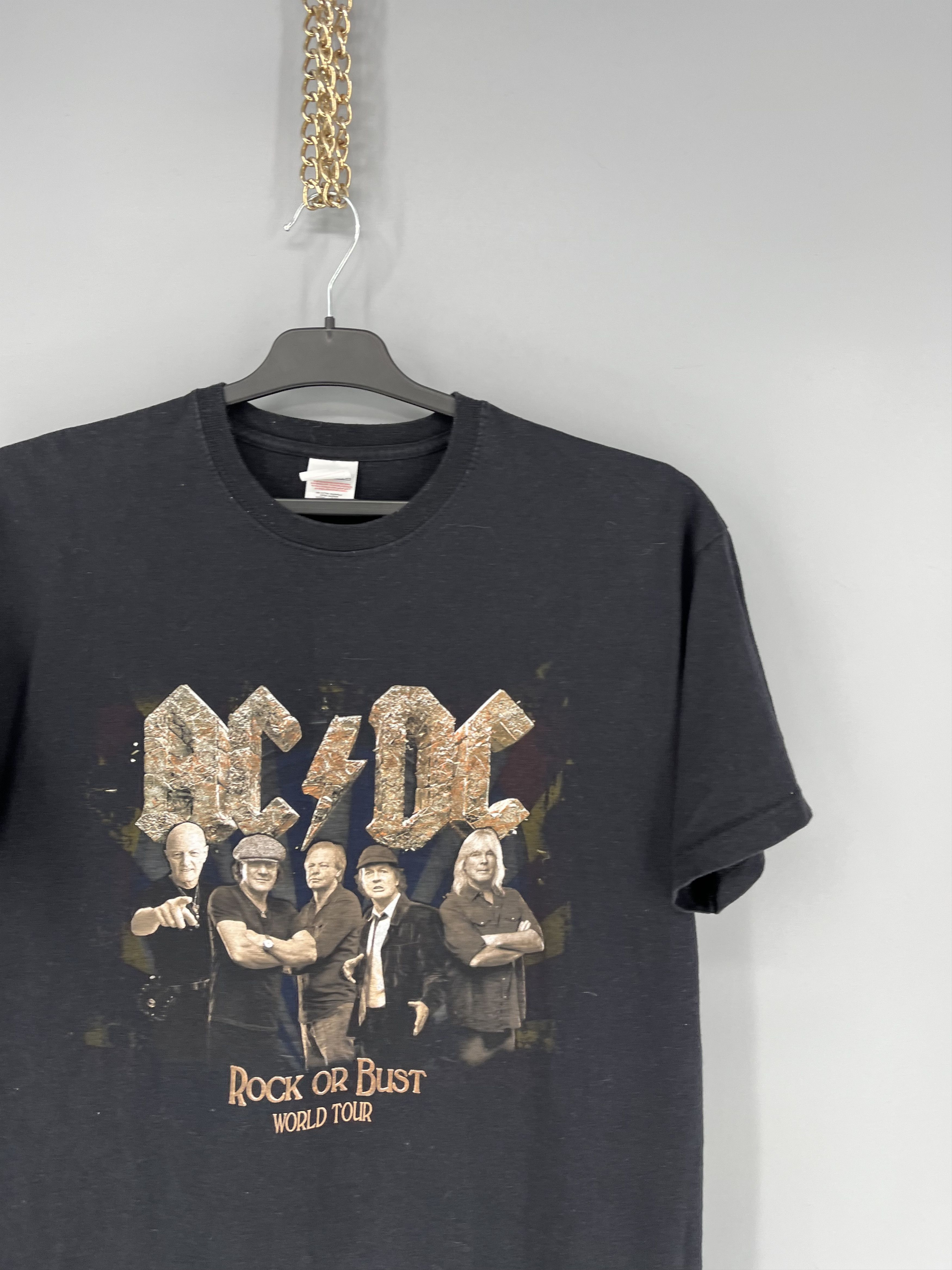 AC/DC × Vintage Vintage Y2K ACDC Rock or Bust Heavy Metal Rock T-Shirt Like Size US L / EU 52-54 / 3 - 5 Thumbnail