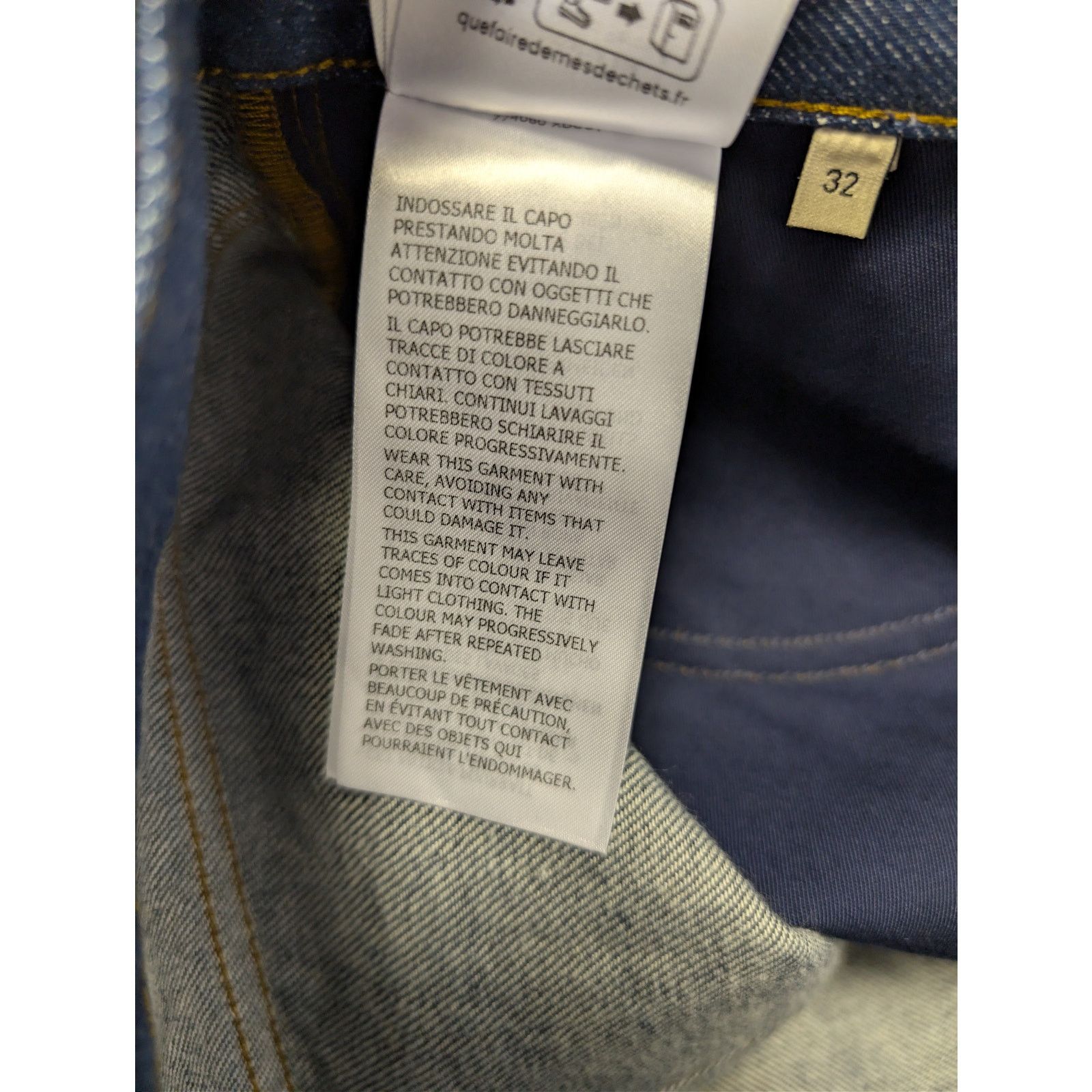 Gucci o1rshd1 Horsebit Straight-Leg Denim Pants in Indigo Blue Size US 32 / EU 48 - 20 Thumbnail