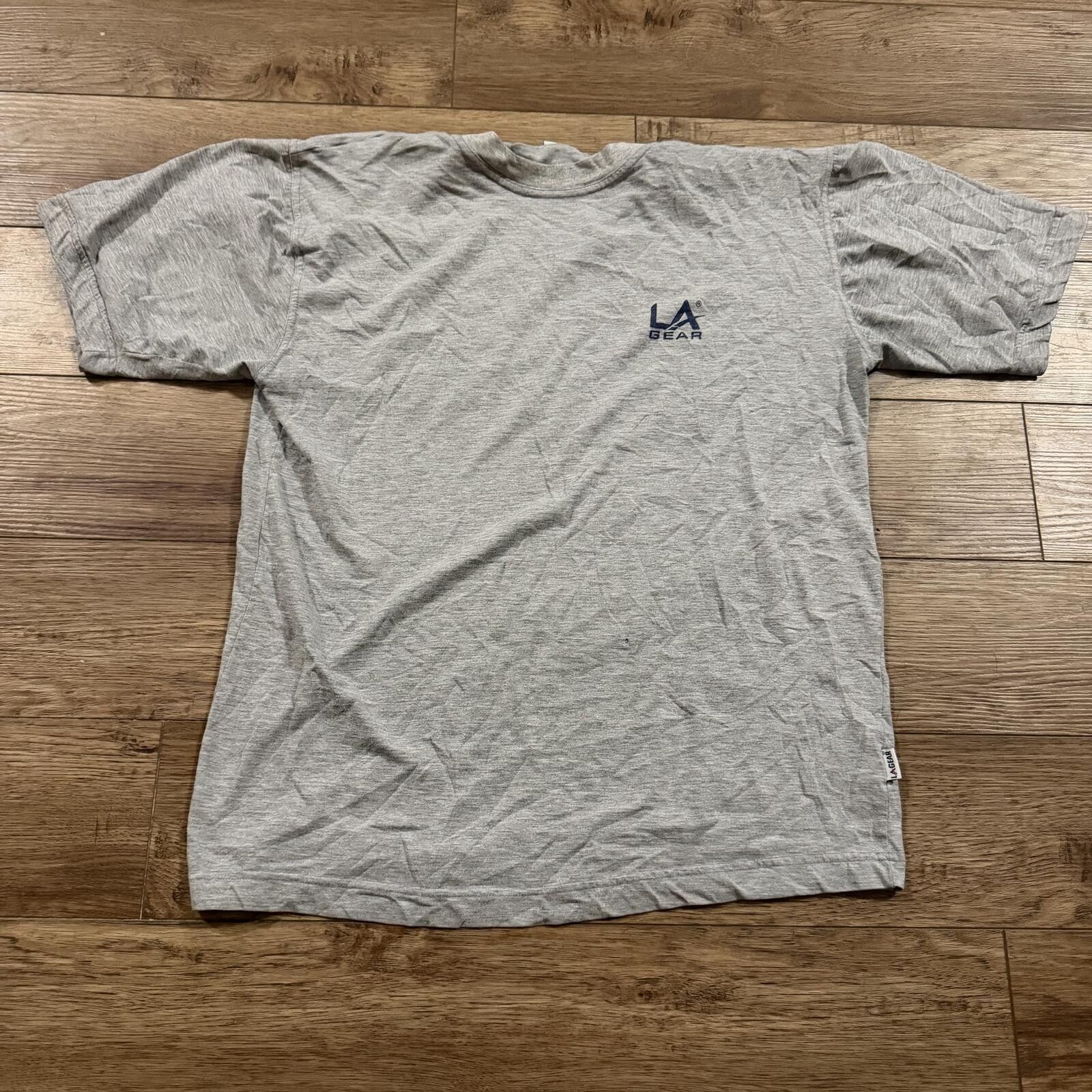 La Gear Vintage 90s Los Angeles LA Gear Gym Fitness Shirt Grey Size US XL / EU 56 / 4 - 2 Thumbnail