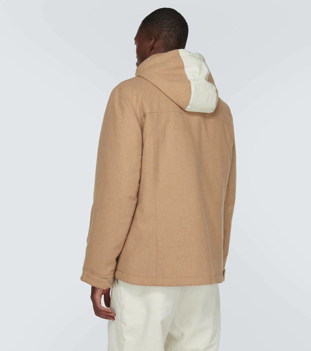 Brunello Cucinelli 0924 Goose Padded Jacket in Light Beige Size US XXL / EU 58 / 5 - 4 Thumbnail