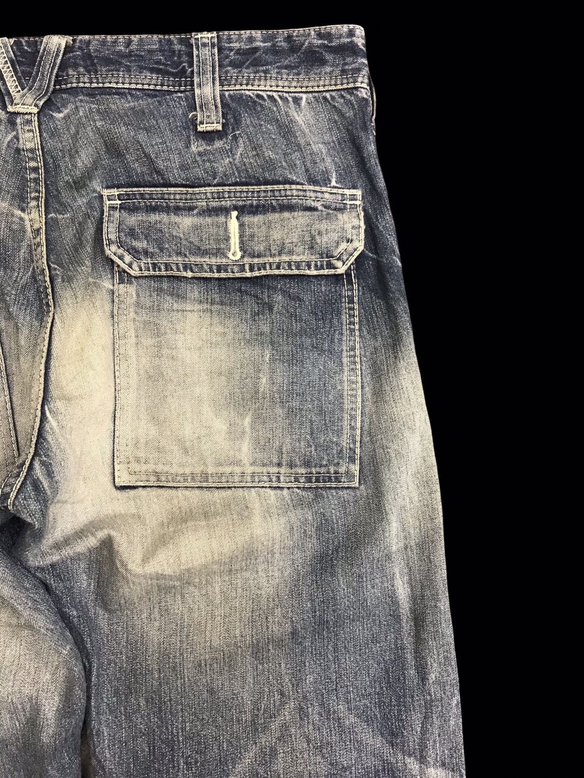 Japanese Brand 💥90s STYLE💥VERY RARE ARCHIVAL VANQUISH BUSH DENIM F414 Size US 33 - 10 Thumbnail