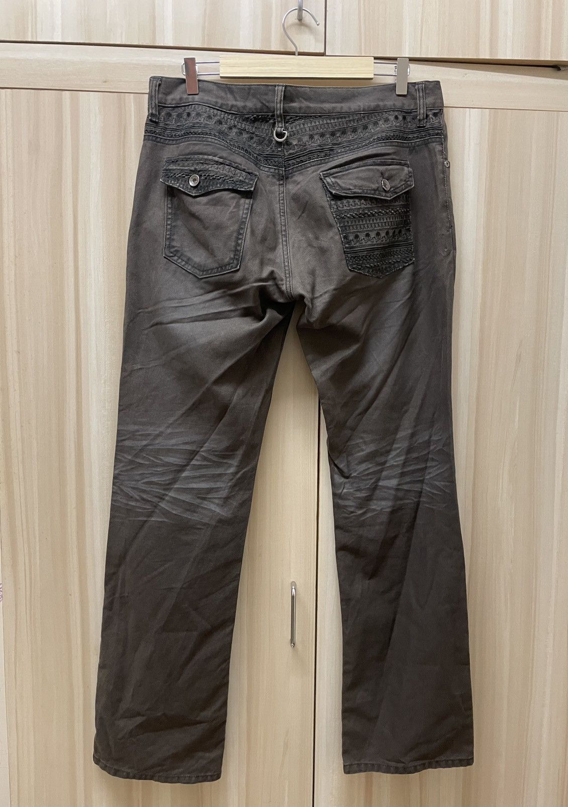 semanticdesign Semantic Design Cross & Skull Embroided Jeans Size US 35 - 4 Thumbnail