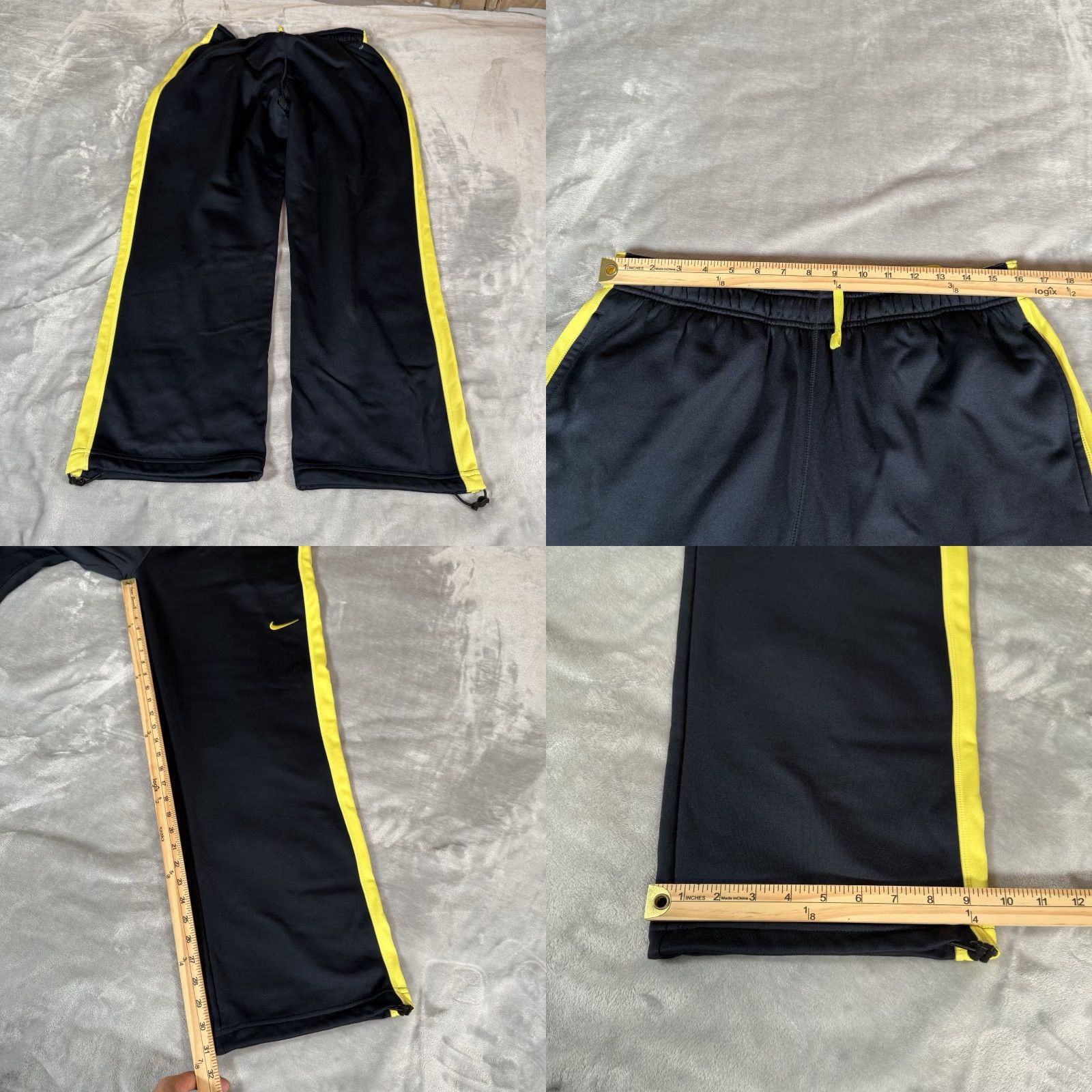 Nike Nike Swoosh Therma Fit Jogger Pants Mens XL Baggy Fit Navy/Volt Y2K Size US 36 / EU 52 - 8 Thumbnail