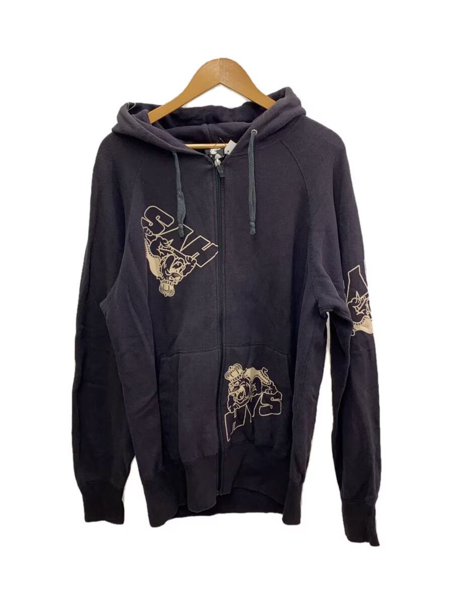 Hysteric Glamour Bulldog Logo Raglan Zip Hoodie Size US L / EU 52-54 / 3 - 1 Thumbnail