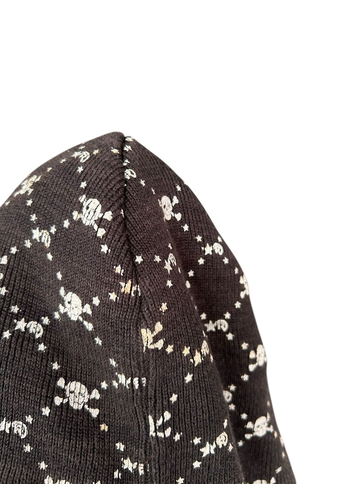 Japanese Brand Sunfaded Skull Japanese Punk Bondage Style Big Beanie Hats Size ONE SIZE - 7 Thumbnail