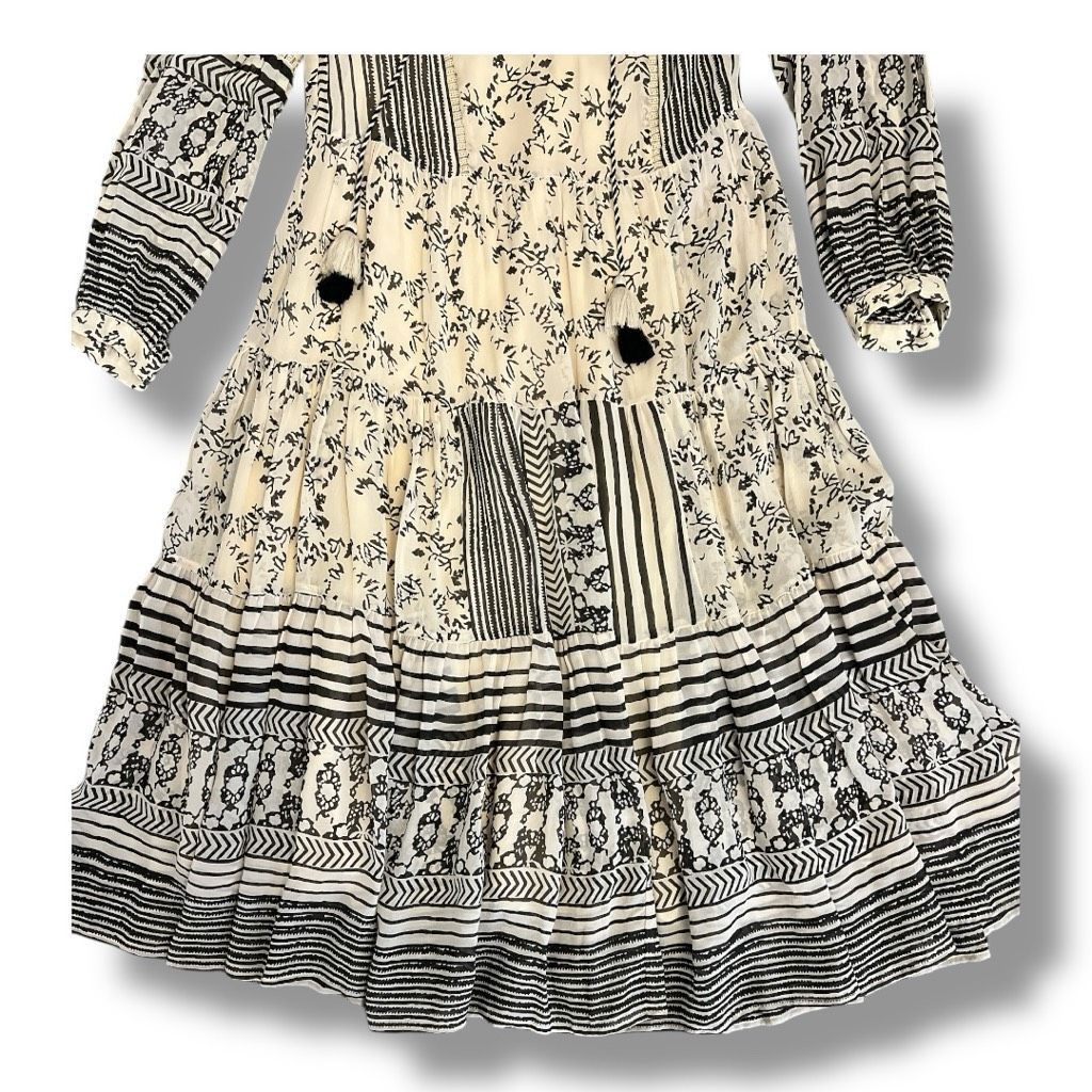 Anthropologie Anthropologie Talulah Tiered Boho Midi Dress Size Small Size S / US 4 / IT 40 - 5 Thumbnail