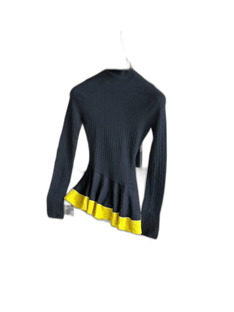 Dior Dior Classic Cashmere Sweater with Yellow Trim Size US S / EU 44-46 / 1 - 1 Thumbnail