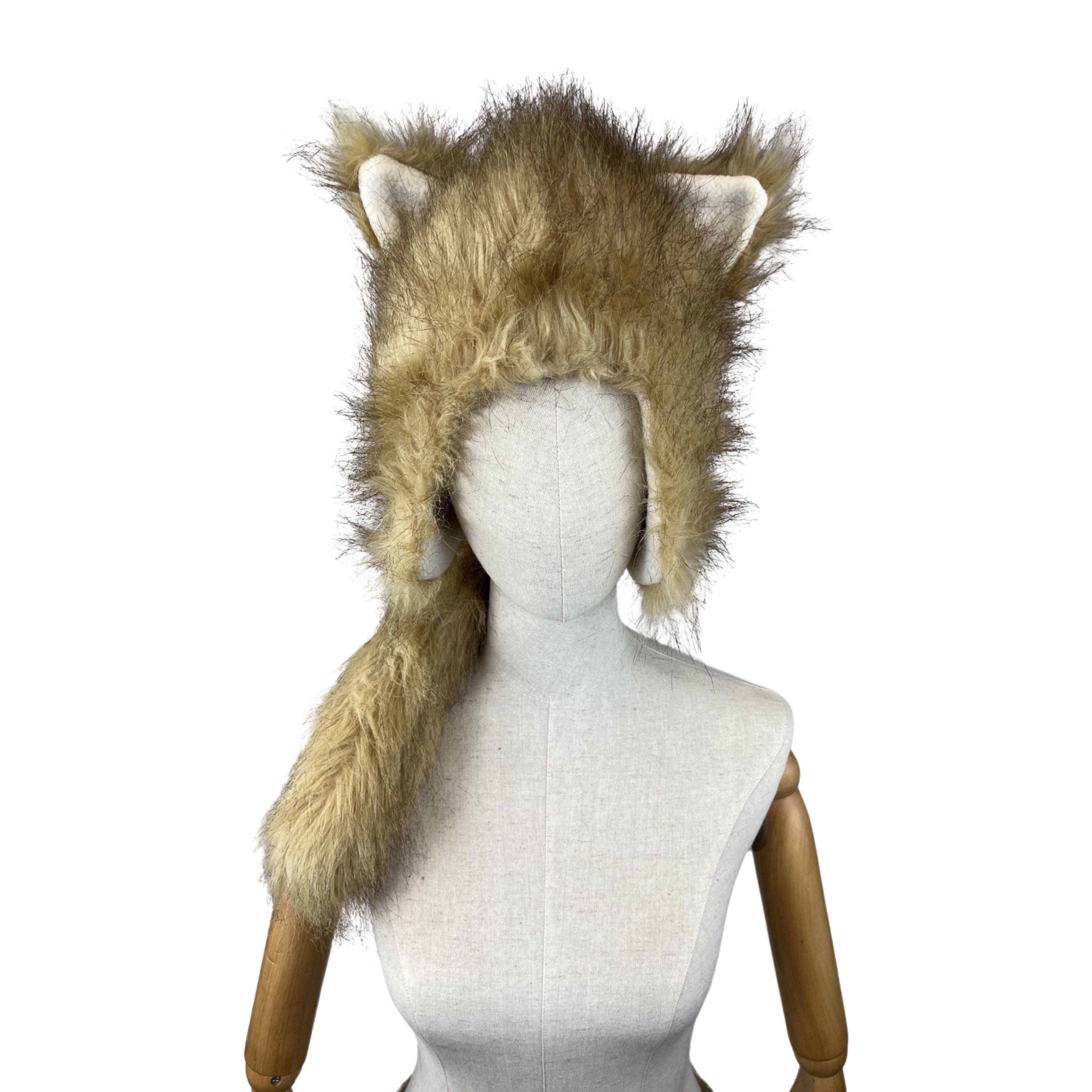 Robin Ruth Y2K Robin Ruth Furry Hat Fox Ears With Tail Faux Fur Size ONE SIZE - 1 Thumbnail