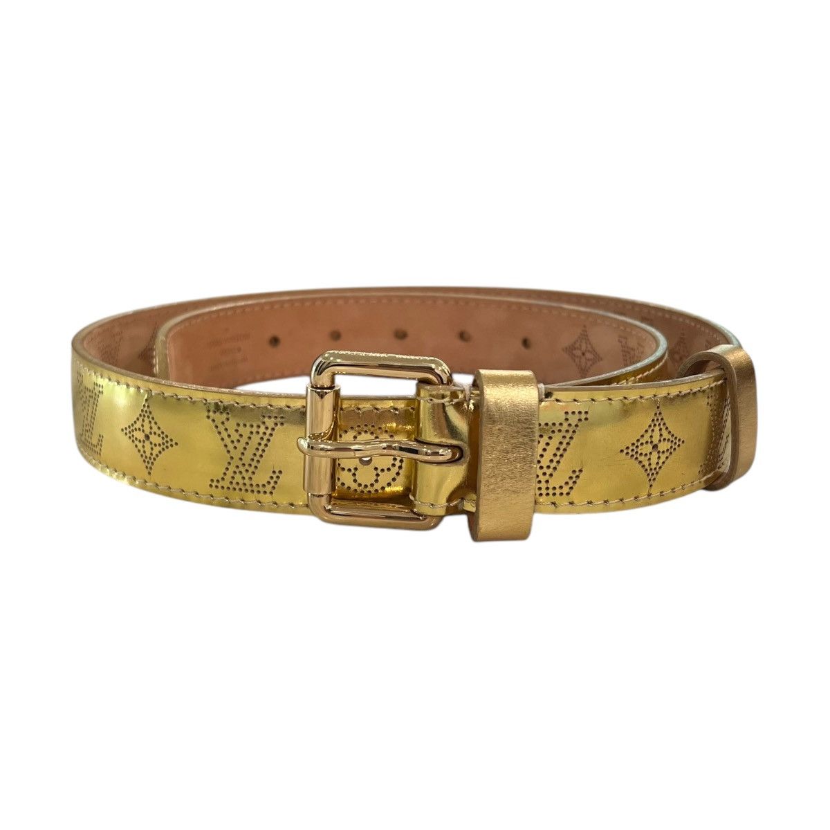 Louis Vuitton Monogram Gold Mahina Ceinture Belt