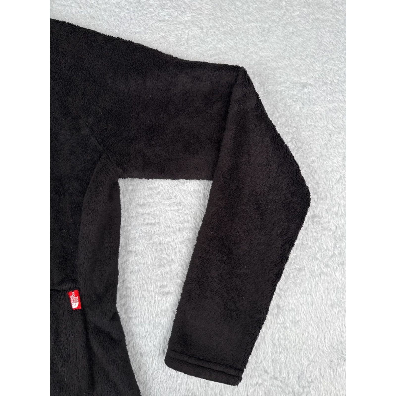 The North Face The North Face Sweater Womens XS Black 1/4 Zip Mock Neck Fleece Logo Pullover Size XS / US 0-2 / IT 36-38 - 2 Thumbnail