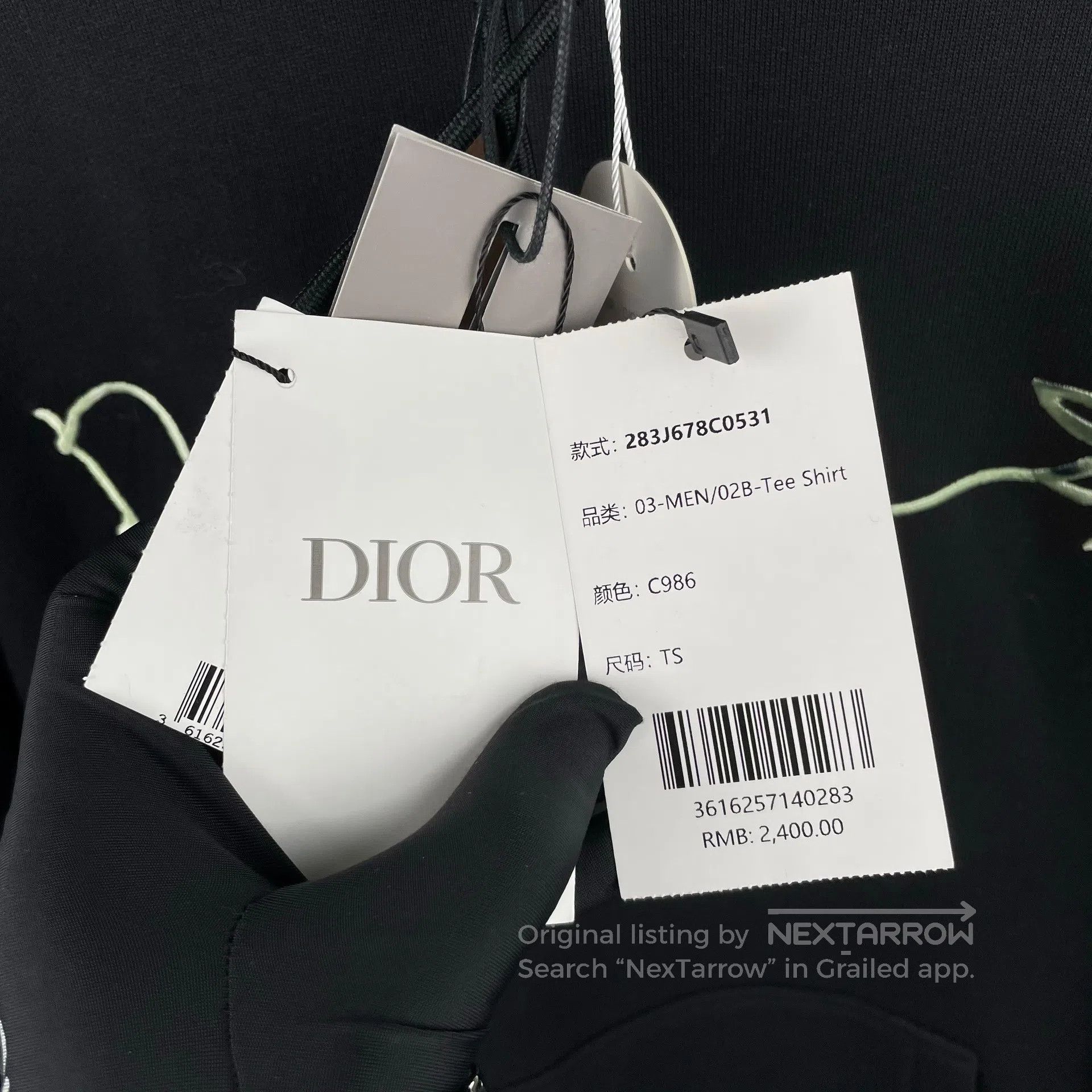 Dior Dior Black letter logo fleece hooded loose fit sporty crew Size US S / EU 44-46 / 1 - 3 Thumbnail