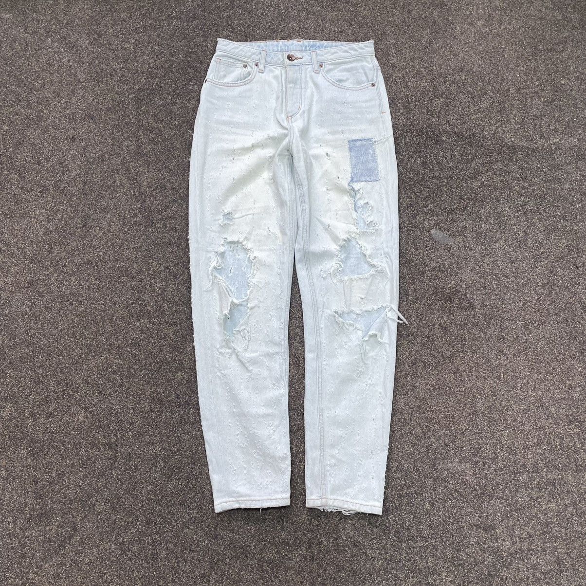 Vintage Vintage Y2K Baggy Distressed Jeans Thrashed Skate Aesthetic Size 34" / US 12 / IT 48 - 1 Thumbnail