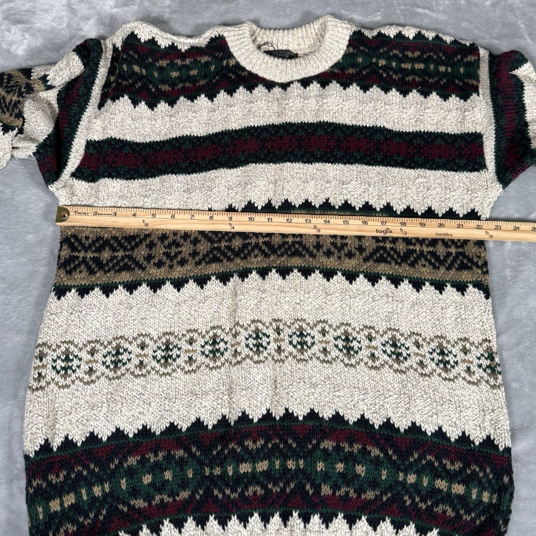 Vintage VINTAGE Peconic Bay Traders Sweater Mens LT Tall Striped Cotton Made In USA Size US L / EU 52-54 / 3 - 5 Thumbnail