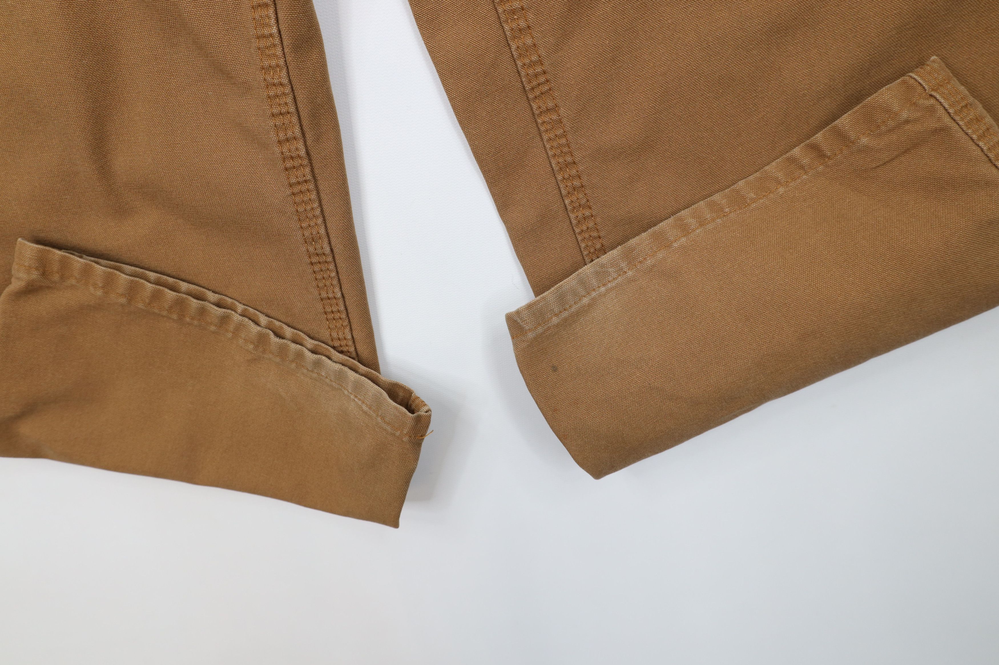 Carhartt Vintage Carhartt Canvas Wide Leg Dungaree Pants Duck Brown Size US 40 / EU 56 - 5 Thumbnail