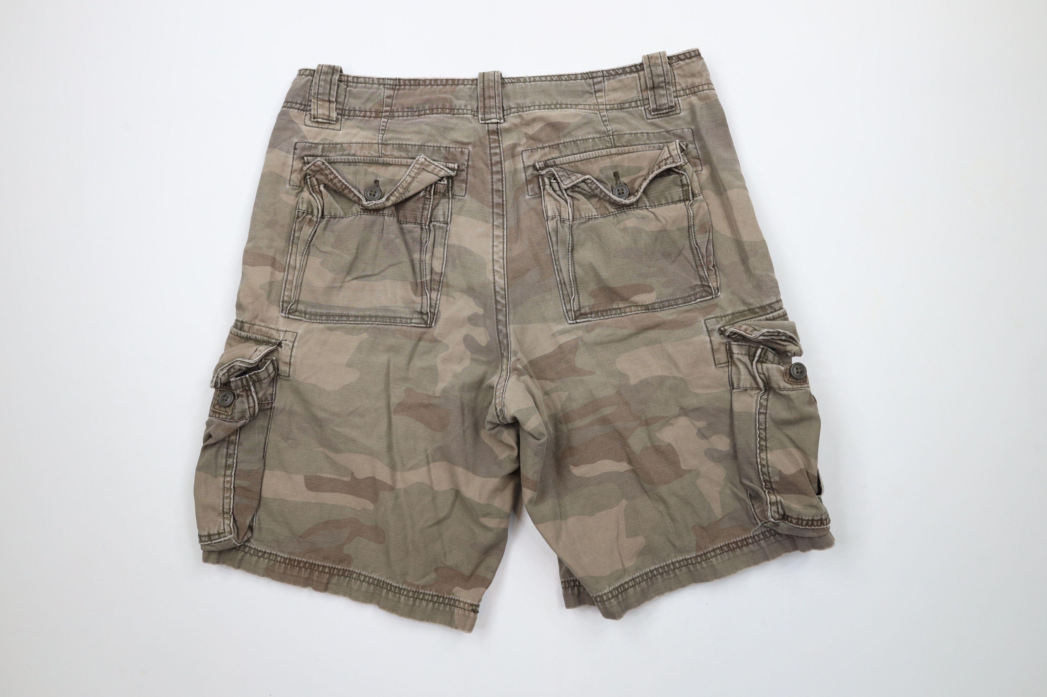 Vintage Vintage 90s Streetwear Heavyweight Camouflage Cargo Shorts Size US 32 / EU 48 - 11 Thumbnail
