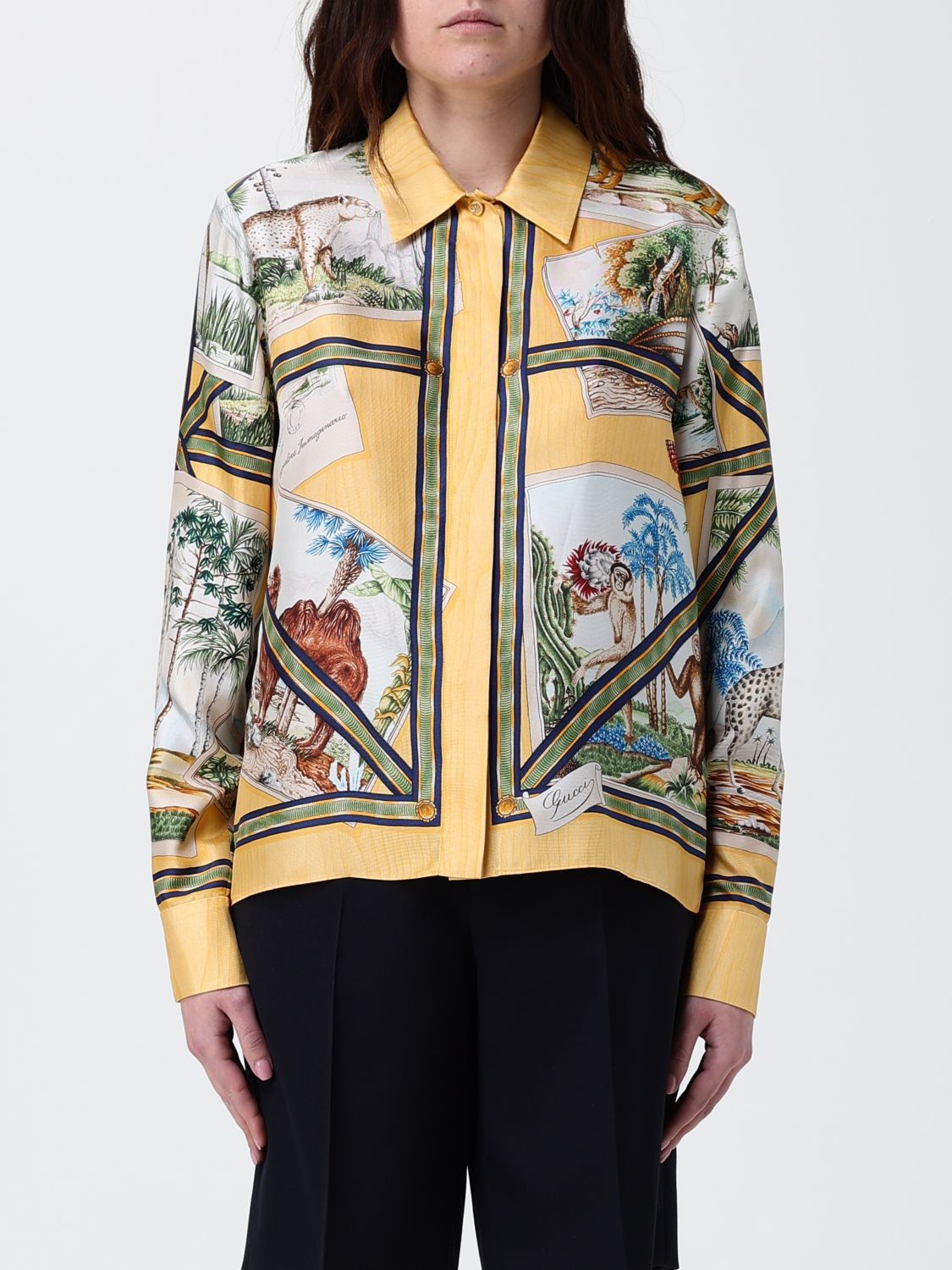 Gucci Gucci Shirt Woman Yellow Size XS / US 0-2 / IT 36-38 - 1 Thumbnail