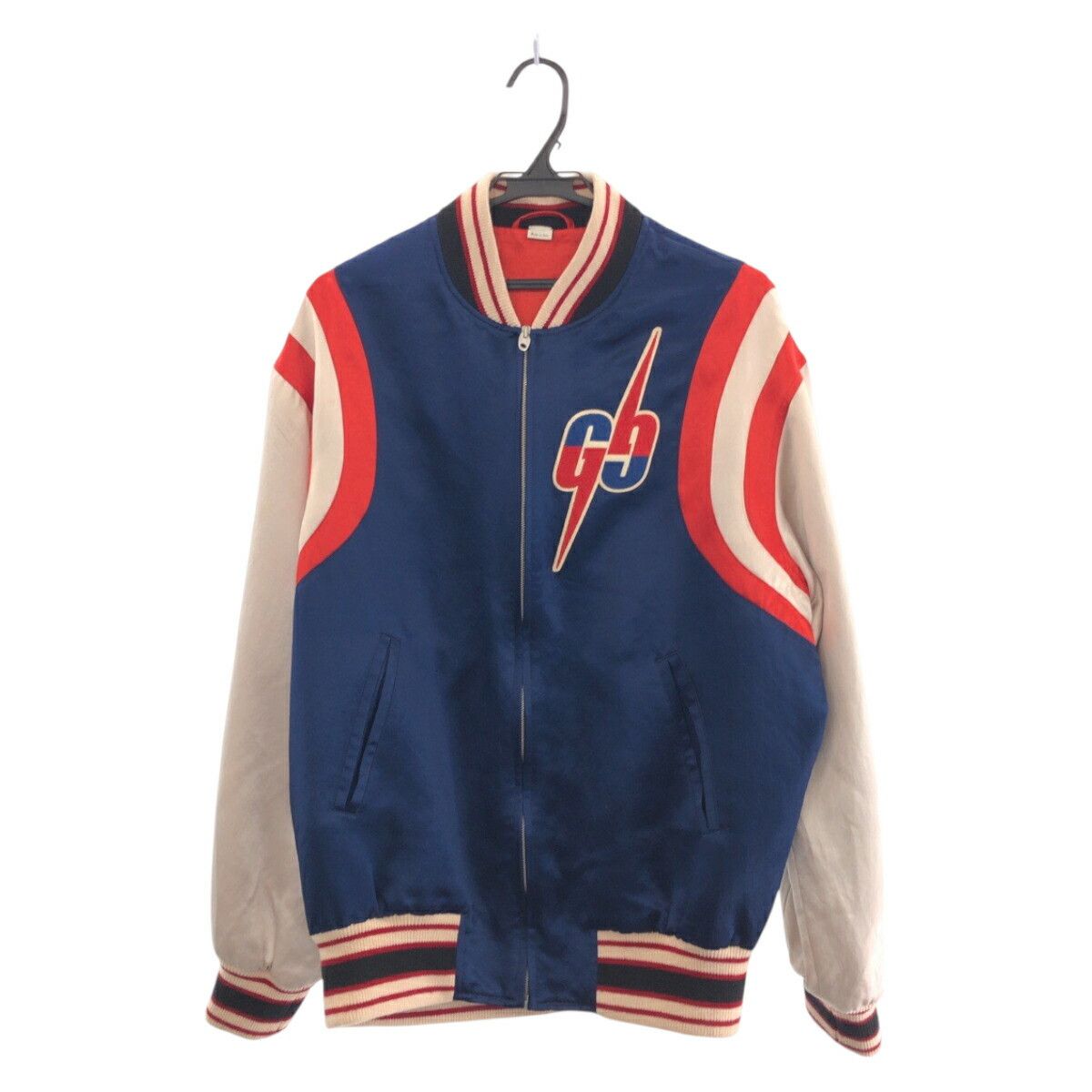 Gucci Gucci GUCCI GG Acetate Rayon Polyester Stadium Jacket Textile Outerwear 575315 ZABZR DUTY FREE for USA Size ONE SIZE - 1 Thumbnail
