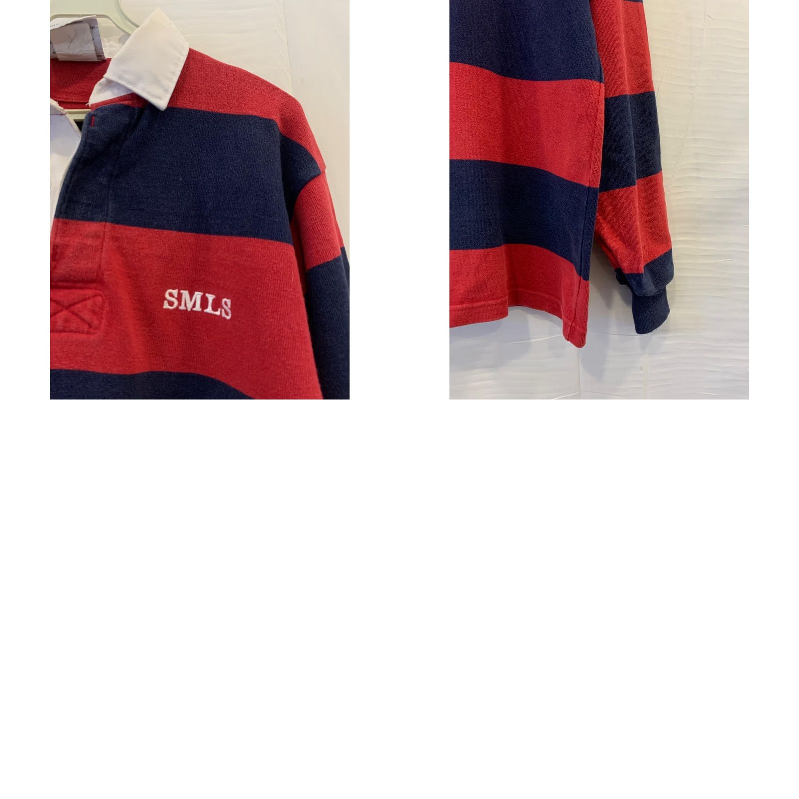Barbarian Barbarian Rugby Wear Shirt Mens S Red Navy Striped Canada Cotton Rugby #126 Size US S / EU 44-46 / 1 - 8 Thumbnail