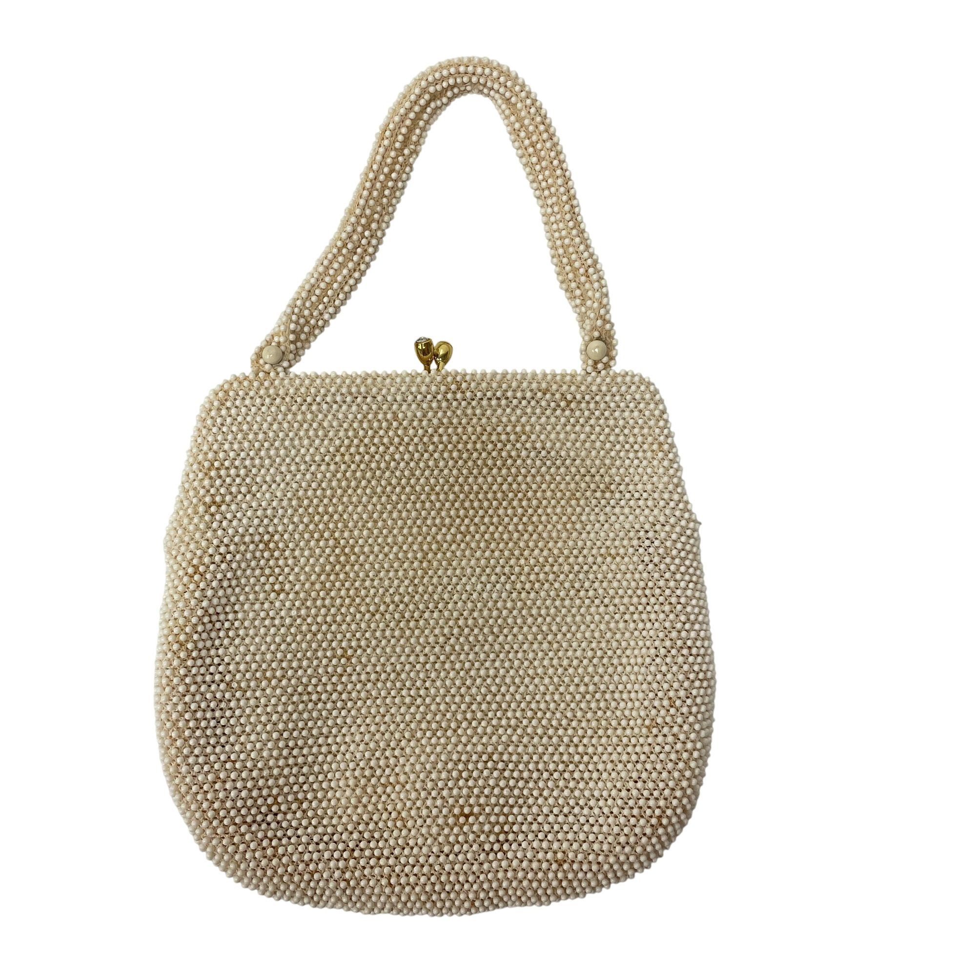 Other Vtg Lumured PETITE BEAD HandBag Evening COCKTAIL Purse Size ONE SIZE - 3 Thumbnail