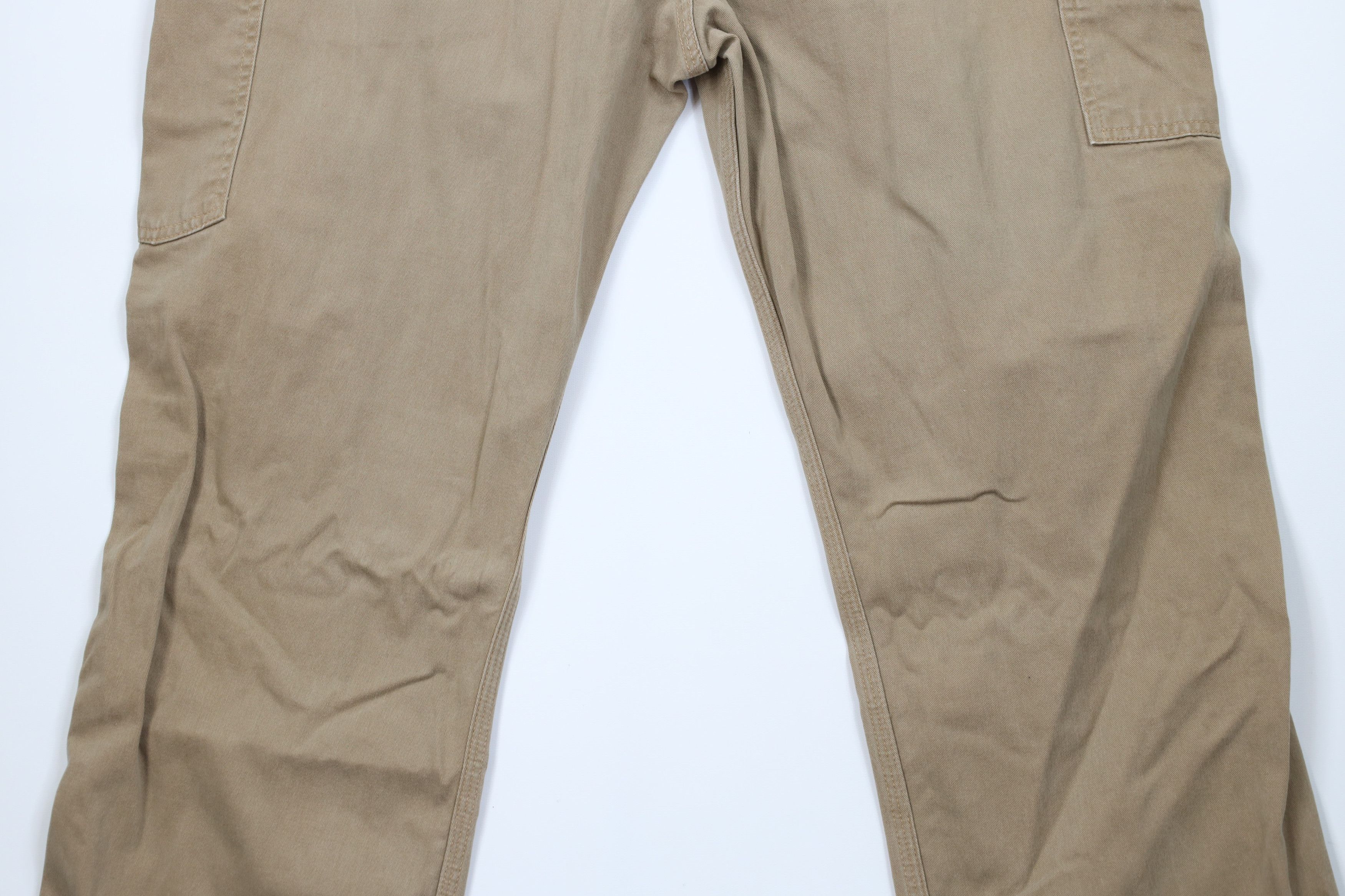 Carhartt Vintage Y2K Carhartt Spell Out Wide Leg Dungaree Pants Khaki Size US 40 / EU 56 - 9 Thumbnail