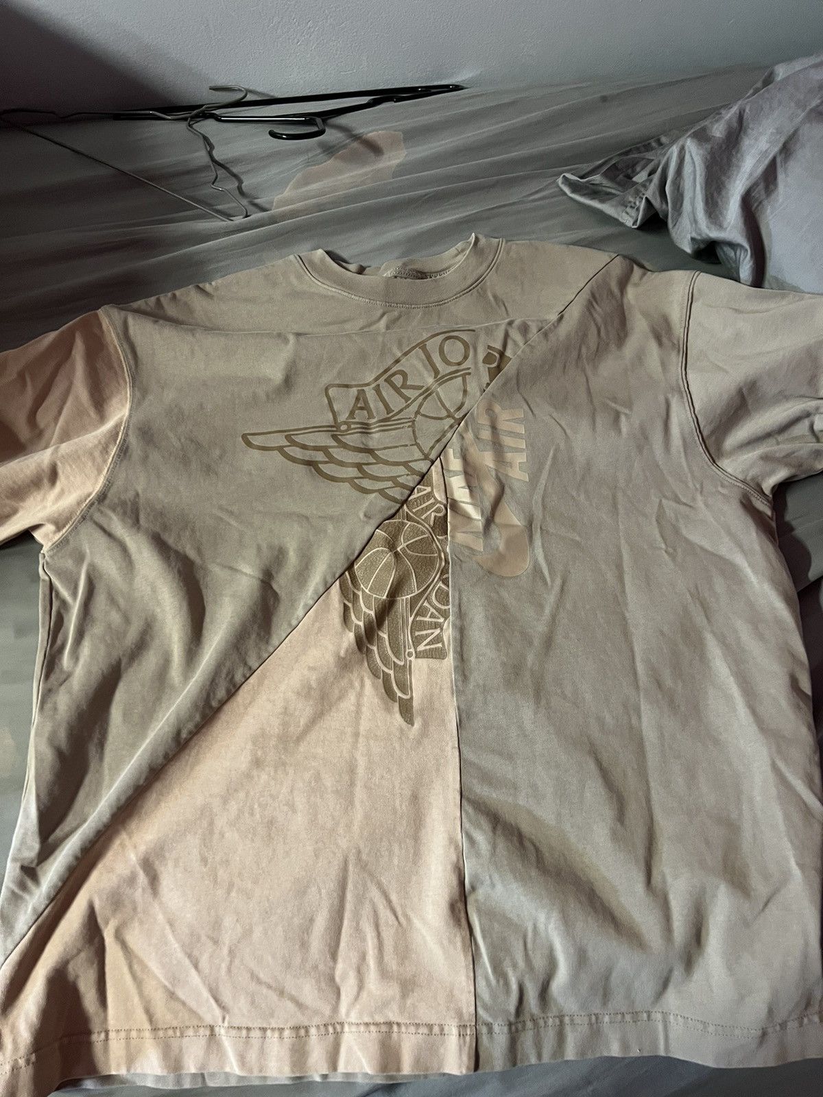 image of Jordan Nike Travis Scott Jordan Tee in Beige, Men's (Size XL)