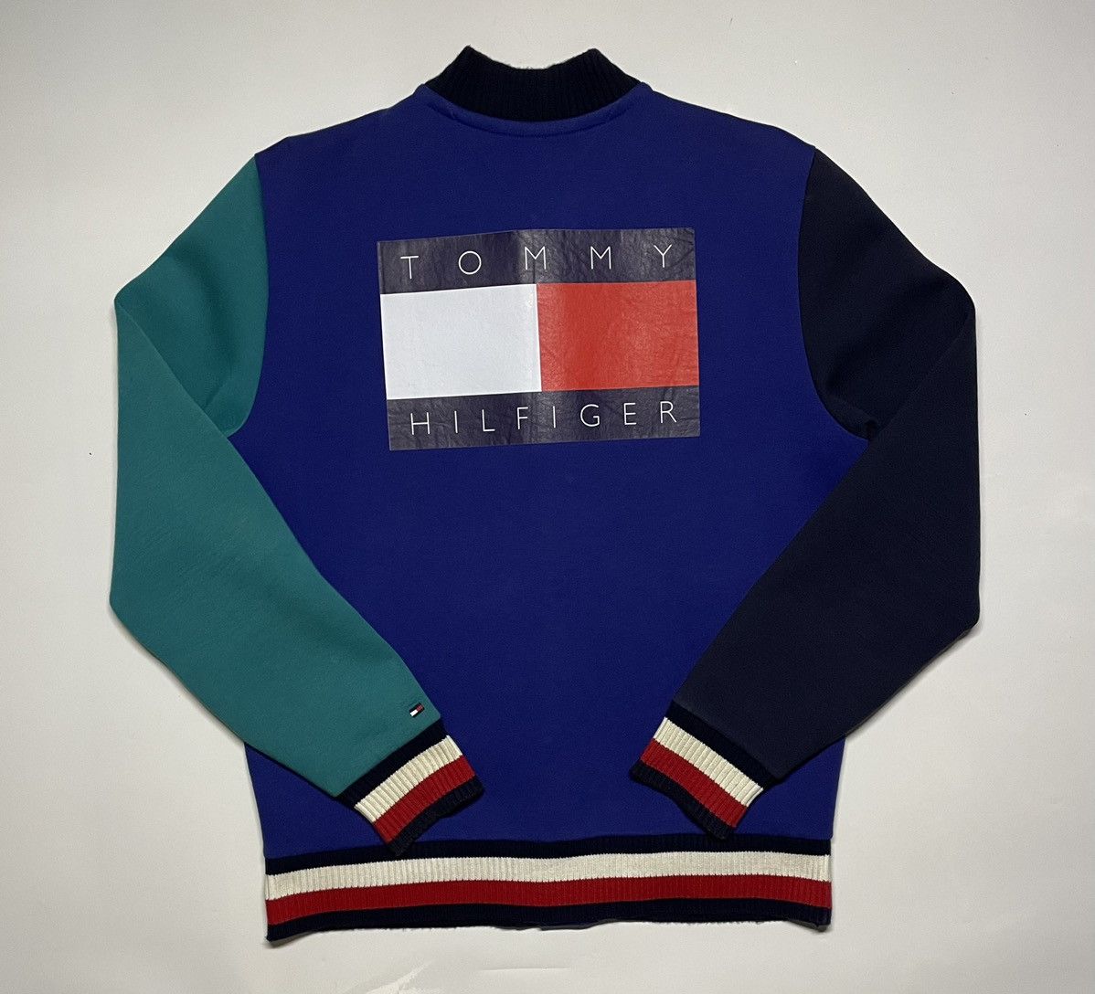 Tommy Hilfiger × Tommy Jeans × Vintage Tommy Hilfiger Varsity Scuba sample Biglogo jacket Size US M / EU 48-50 / 2 - 4 Thumbnail