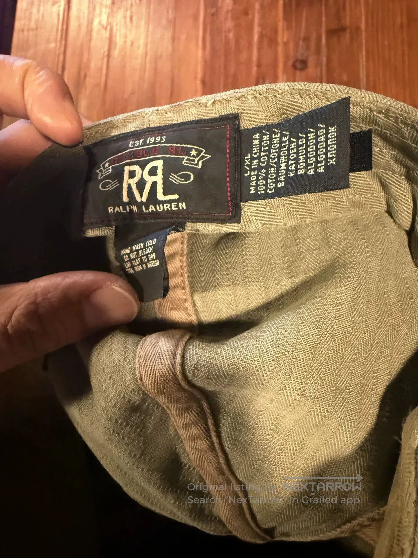 RRL Ralph Lauren RRL Ralph Lauren Herringbone Baseball Cap. Size ONE SIZE - 3 Thumbnail
