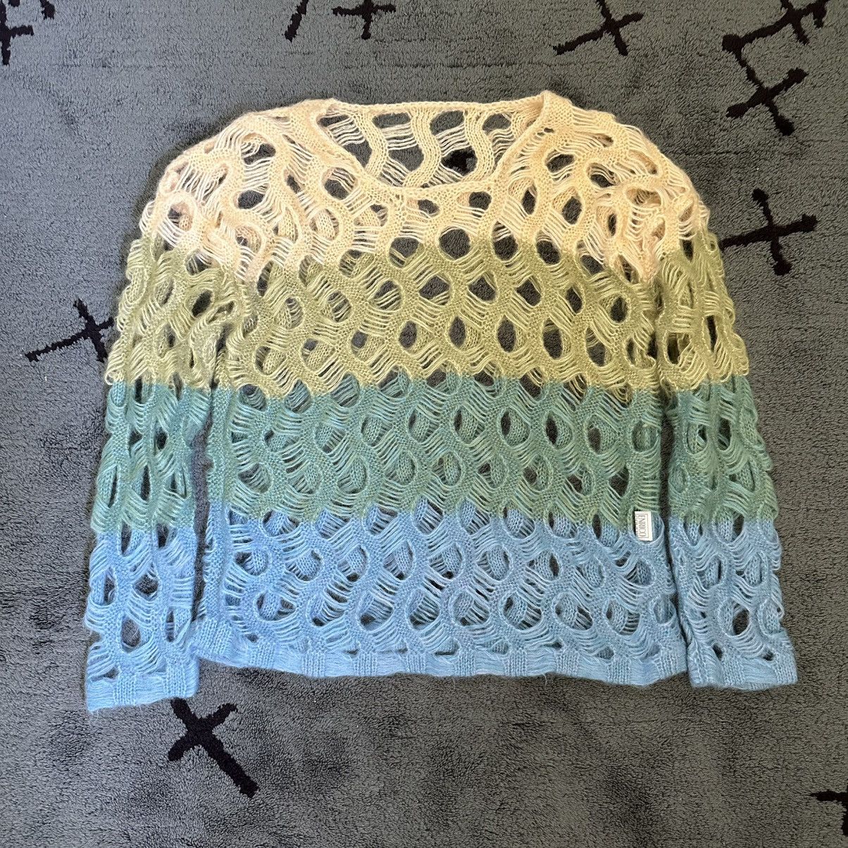 Enrico Coveri Vintage Enrico Coveri Open Knit Mohair Sweater Size L / US 10 / IT 46 - 1 Thumbnail
