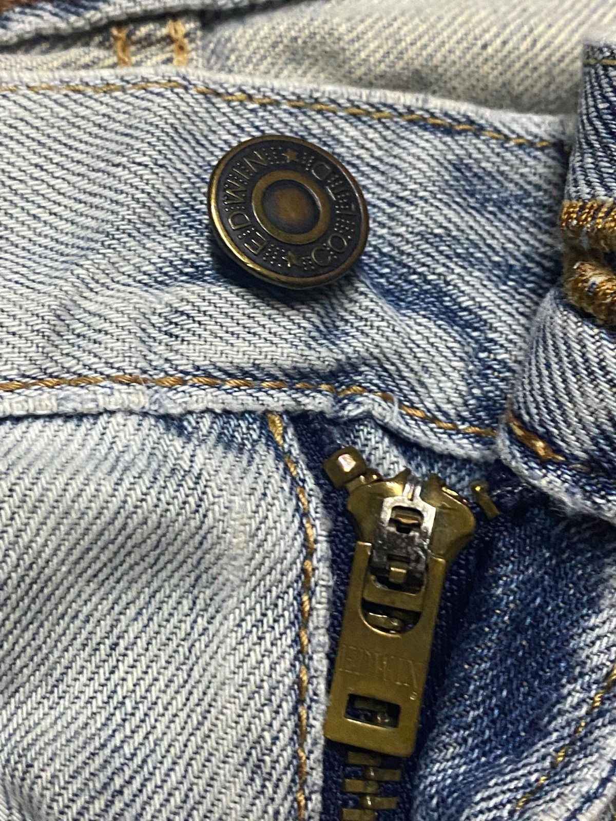 Edwin Vintage Japanese Brand Edwin 403 Light Wash Loose Jeans Size US 32 / EU 48 - 9 Thumbnail