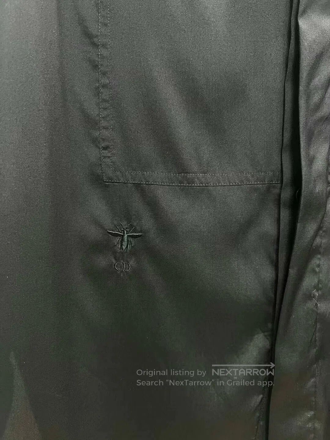 Dior Dior Silk Bee Shirt in Black. Size S / US 4 / IT 40 - 3 Thumbnail