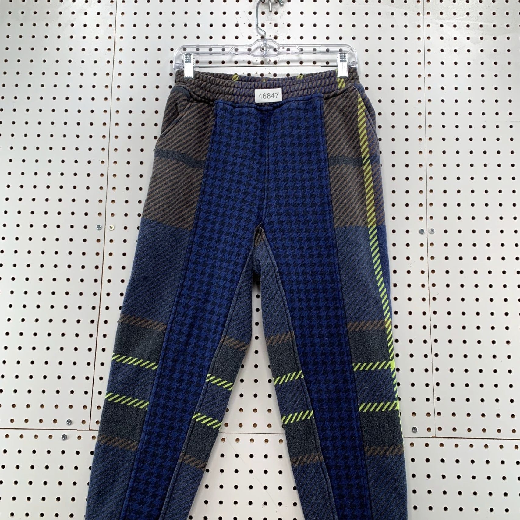 Adidas Adidas Ivy Park Sweatpants Men Small Blue Halls of Ivy Allover Print Houndstooth Size US 29 - 4 Thumbnail
