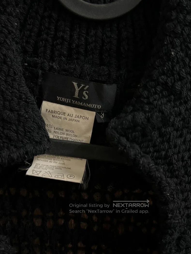 Yohji Yamamoto Yohji Yamamoto Y's Black Open Knit Cardigan Size US M / EU 48-50 / 2 - 3 Thumbnail