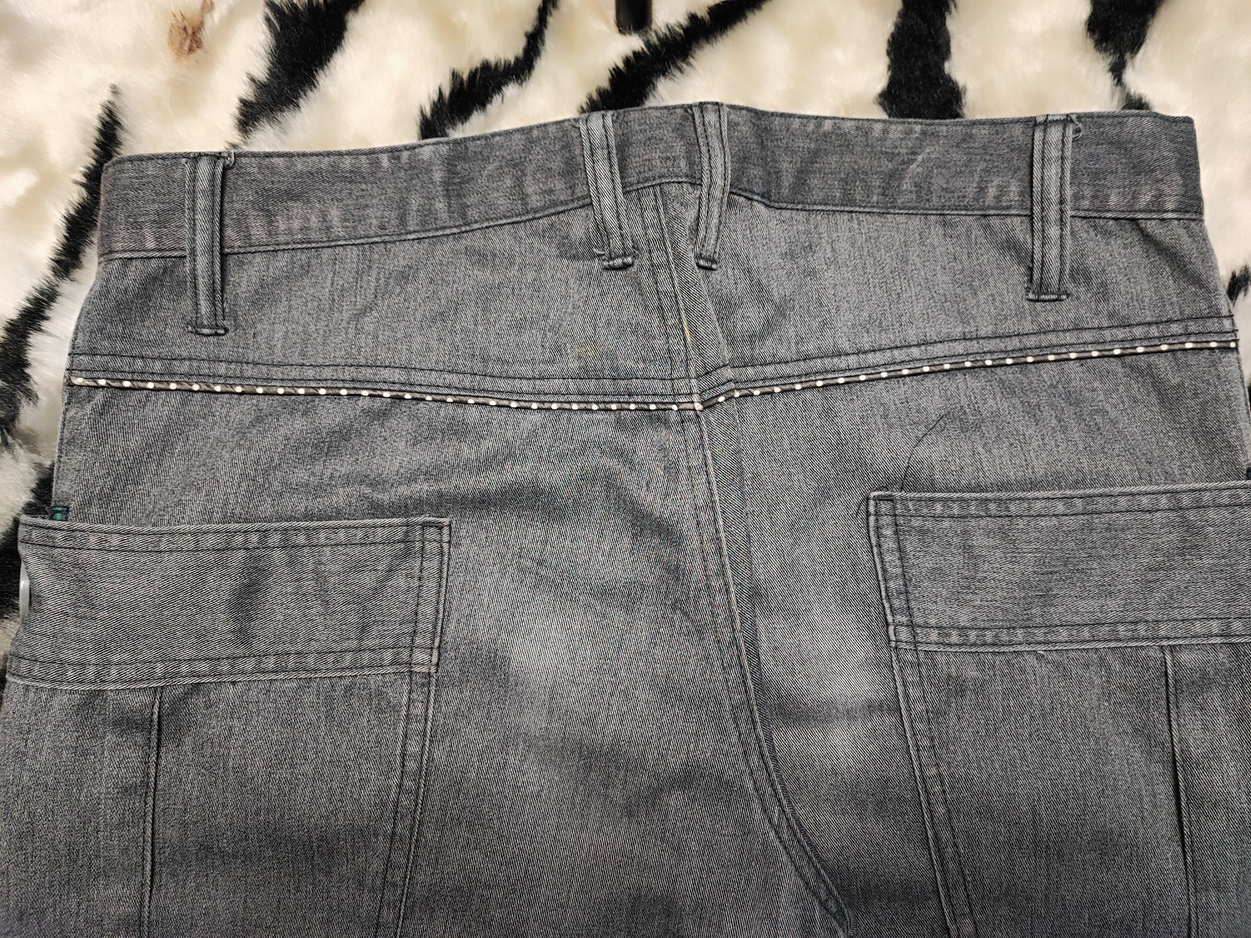 If Six Was Nine DOMINATE HANDCRAFTED BIKER JEANS STYLE Size US 35 - 17 Thumbnail