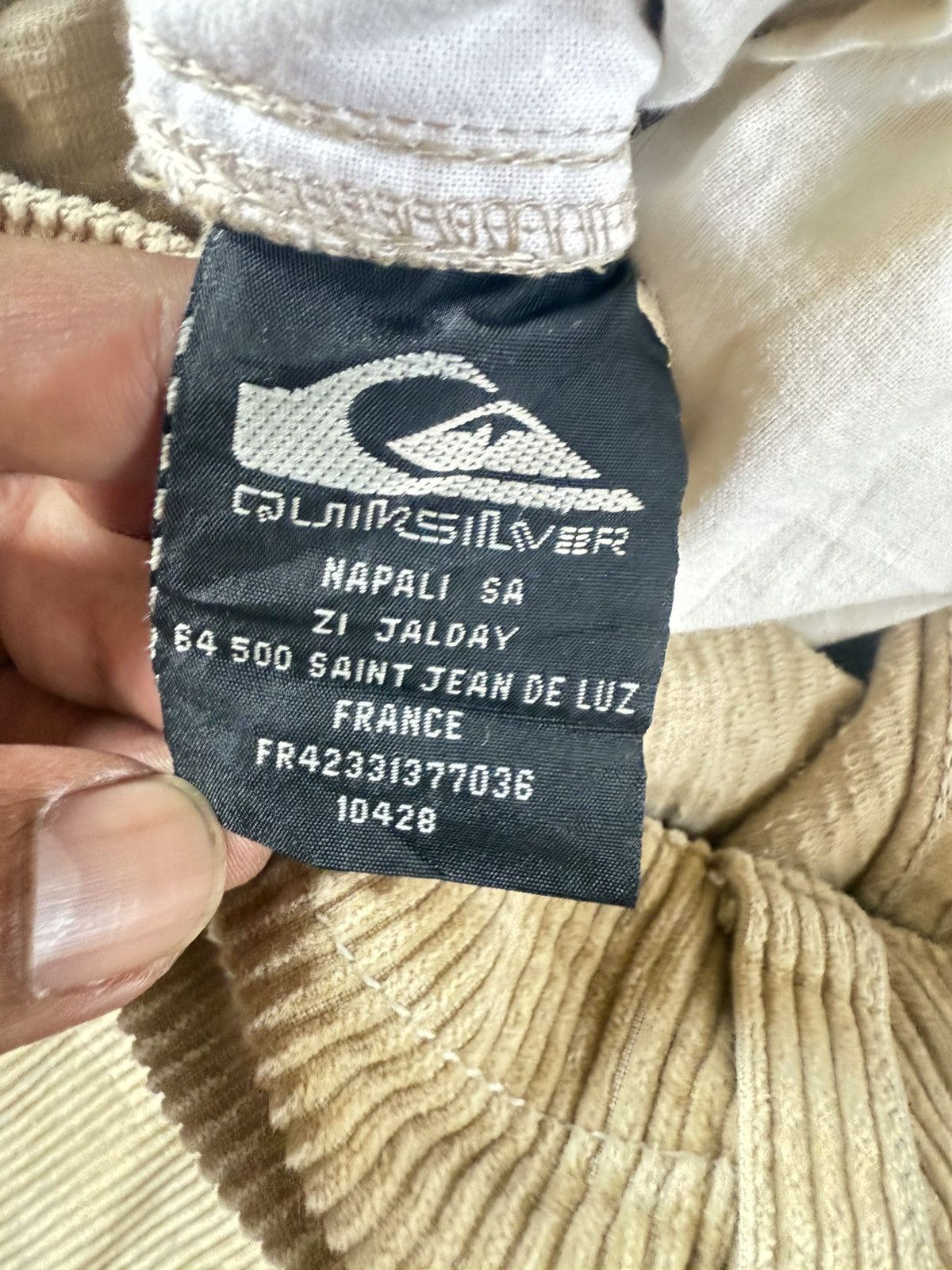 Quiksilver Vtg Quiksilver button fly cuduroy carpenther pants Size US 34 / EU 50 - 3 Thumbnail