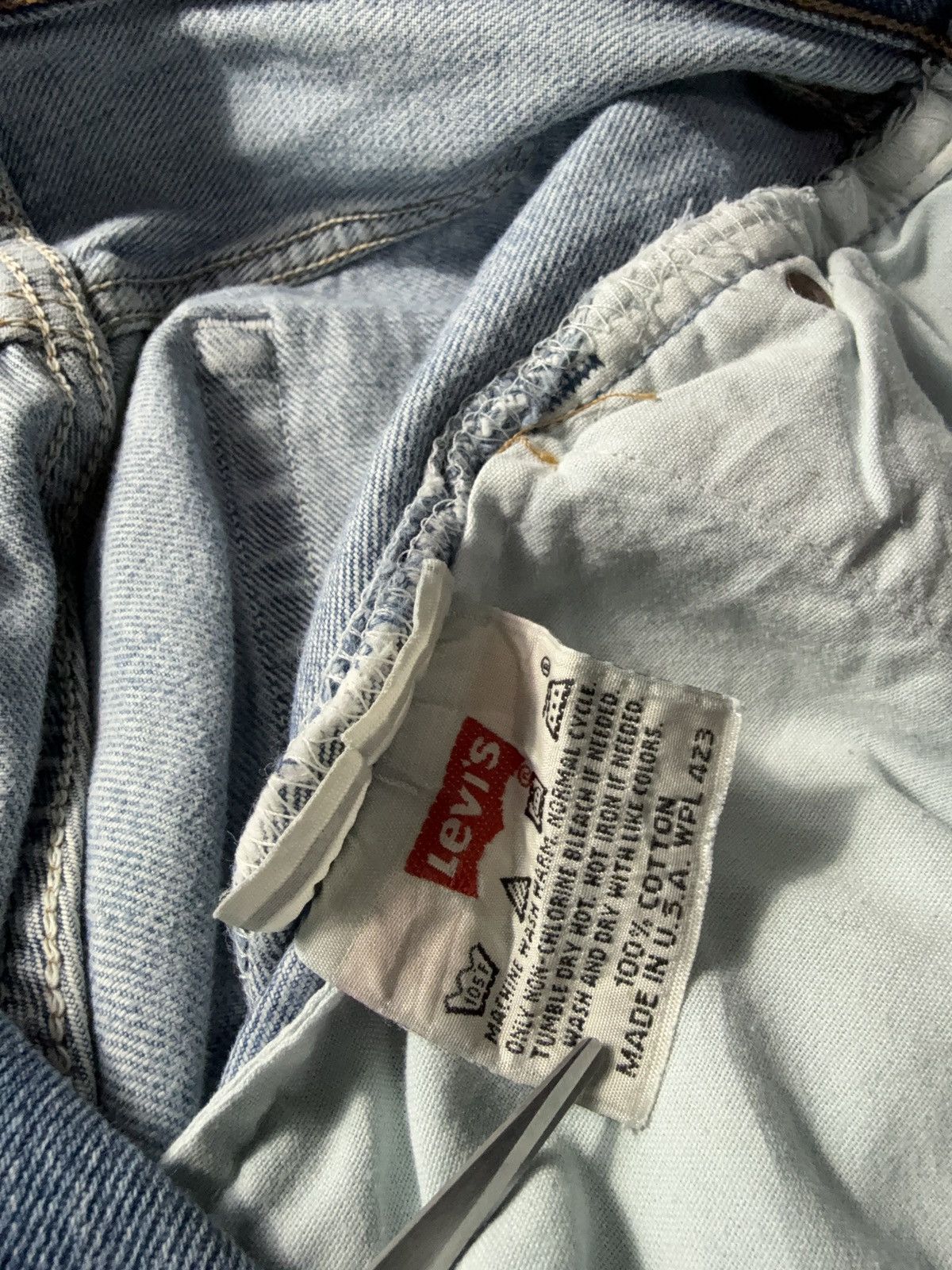 Levi's × Vintage Vintage 90s Levi’s 501 Distressed Denim Pants Jeans y2k Size US 33 - 8 Thumbnail
