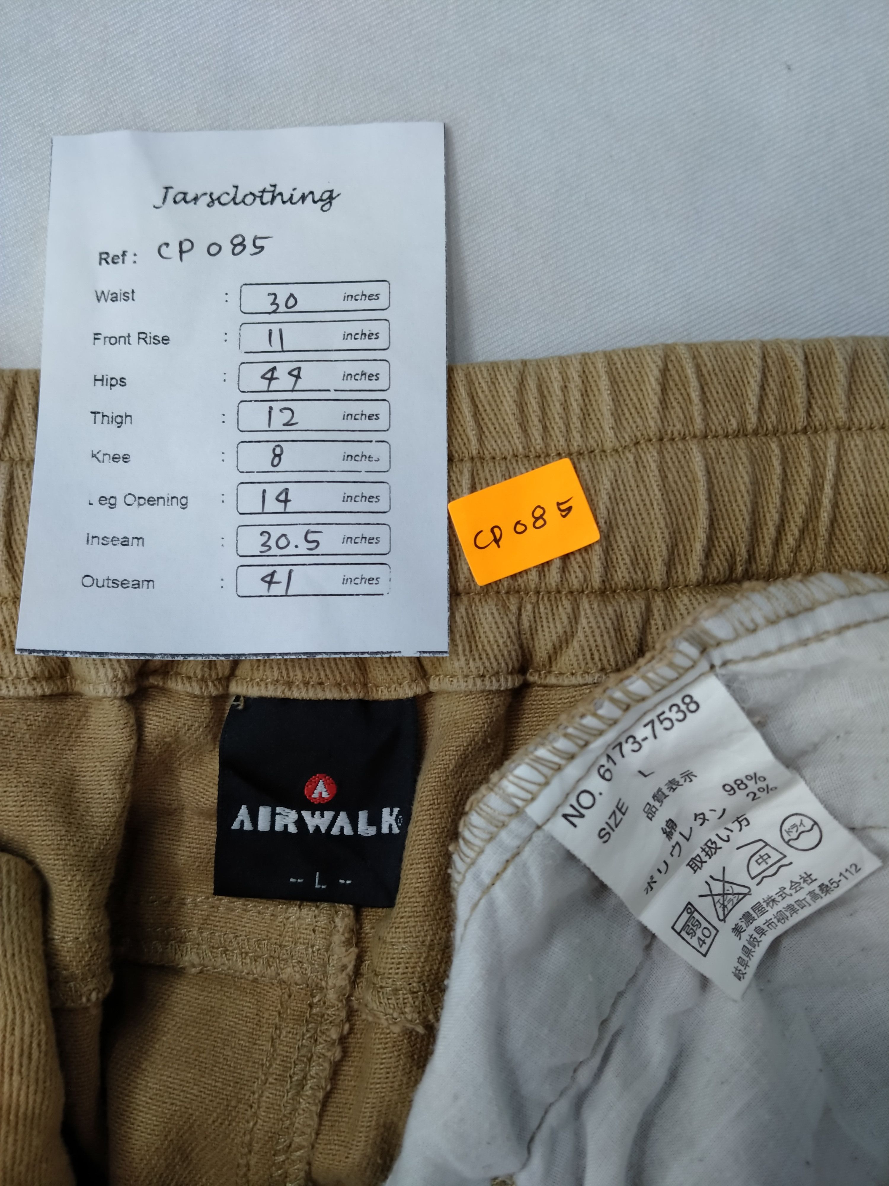 Japanese Brand Airwalk Japanese Brand Cargo Multi Pockets Pants -CP085 Size US 30 / EU 46 - 7 Thumbnail