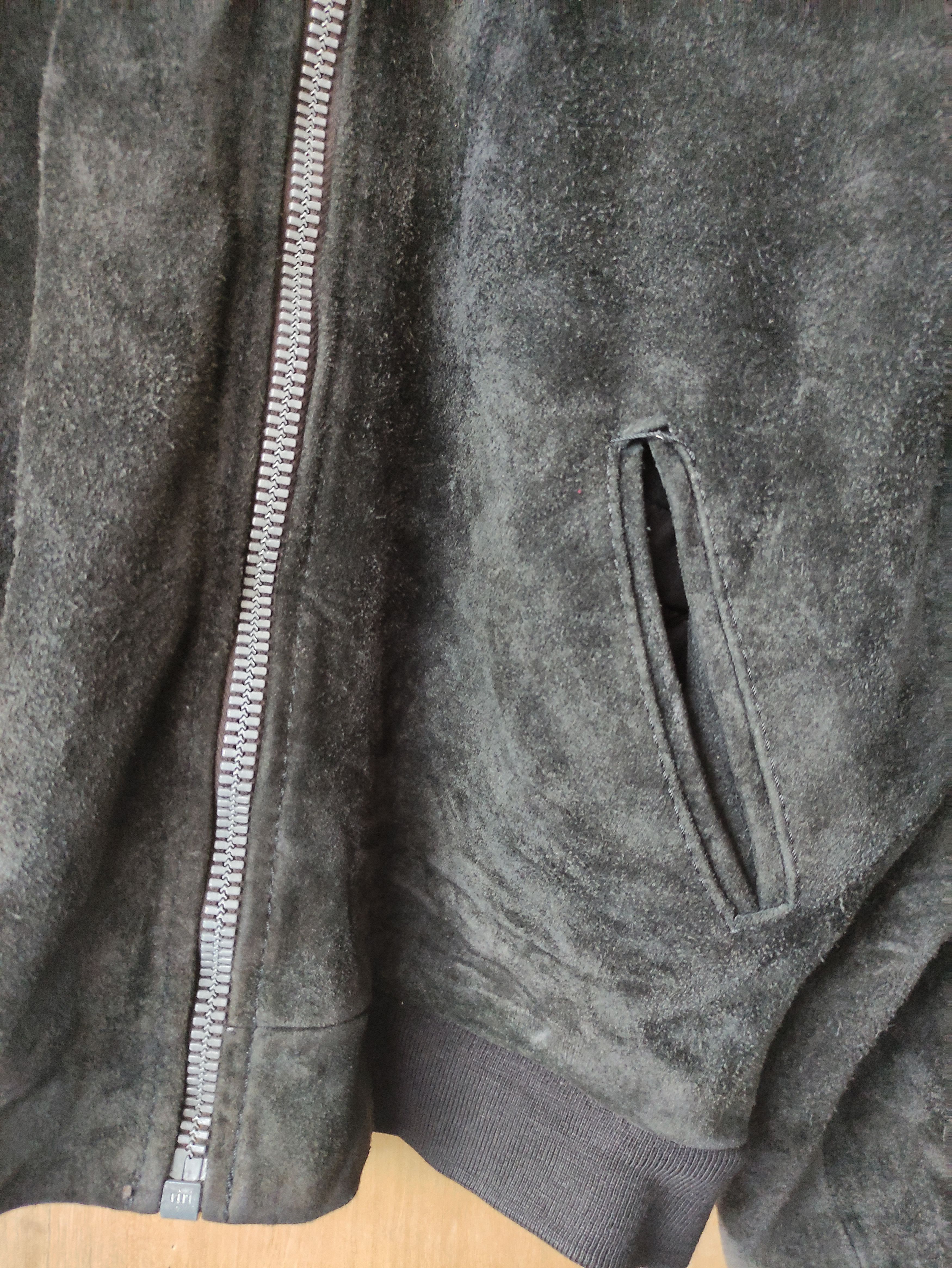 Vintage 80's CHIPIE SUEDE LEATHER BOMBER JACKET RIRI ZIPPER Size US M / EU 48-50 / 2 - 9 Thumbnail