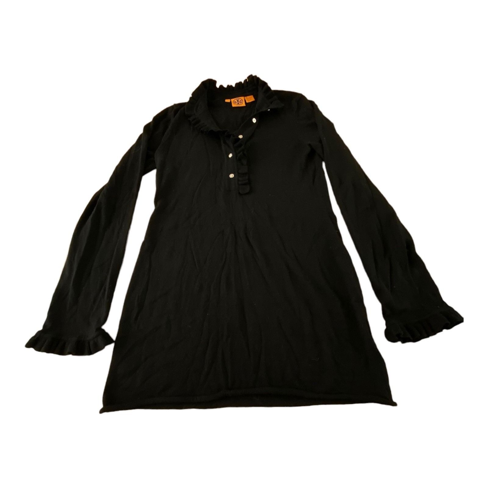 Tory Burch Tory Burch Wool Pullover Tunic Sweater Buttons Black Medium Size M / US 6-8 / IT 42-44 - 9 Thumbnail