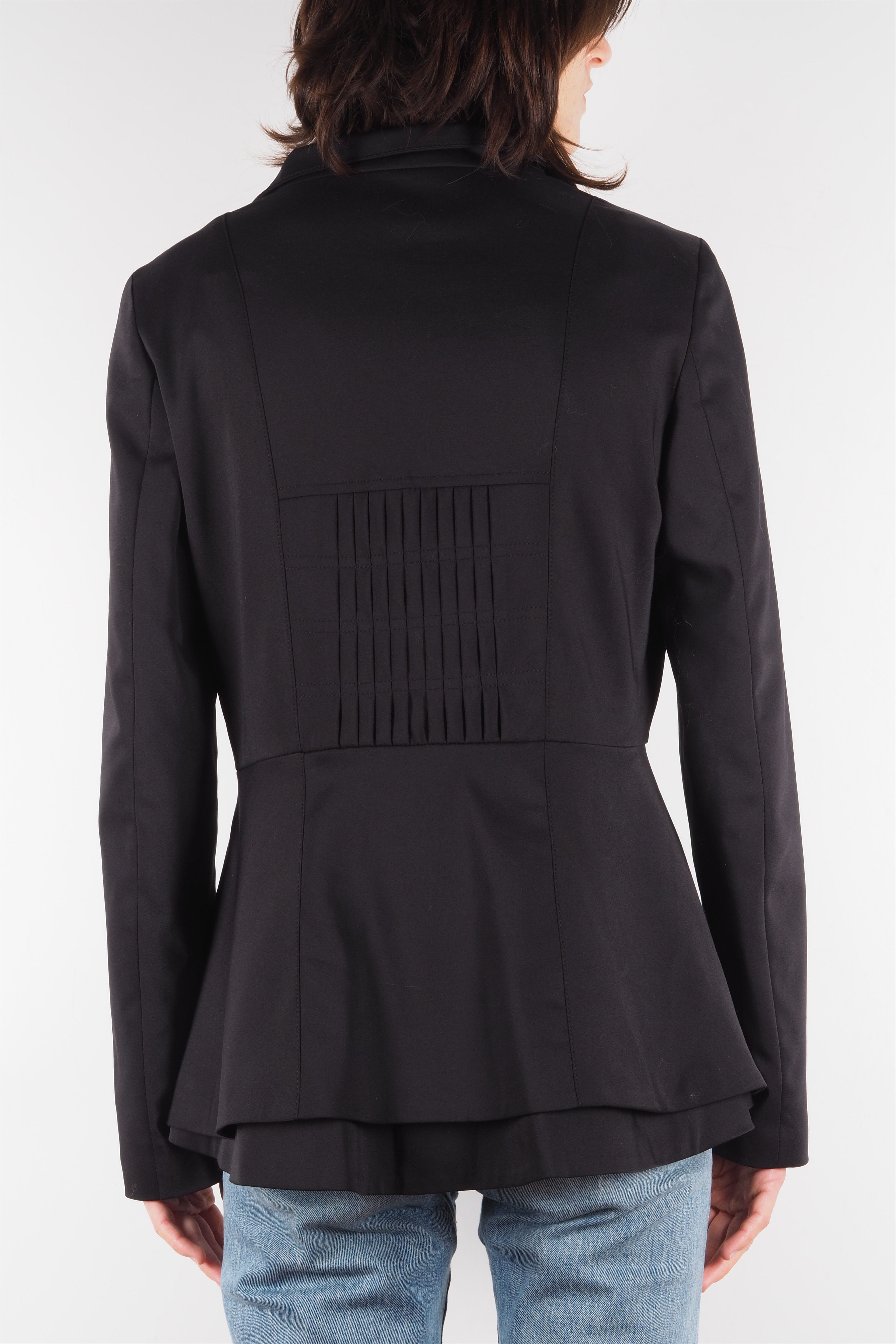 Sarah Pacini Sarah Pacini Avantgarde Black Jacket Size M / US 6-8 / IT 42-44 - 3 Thumbnail