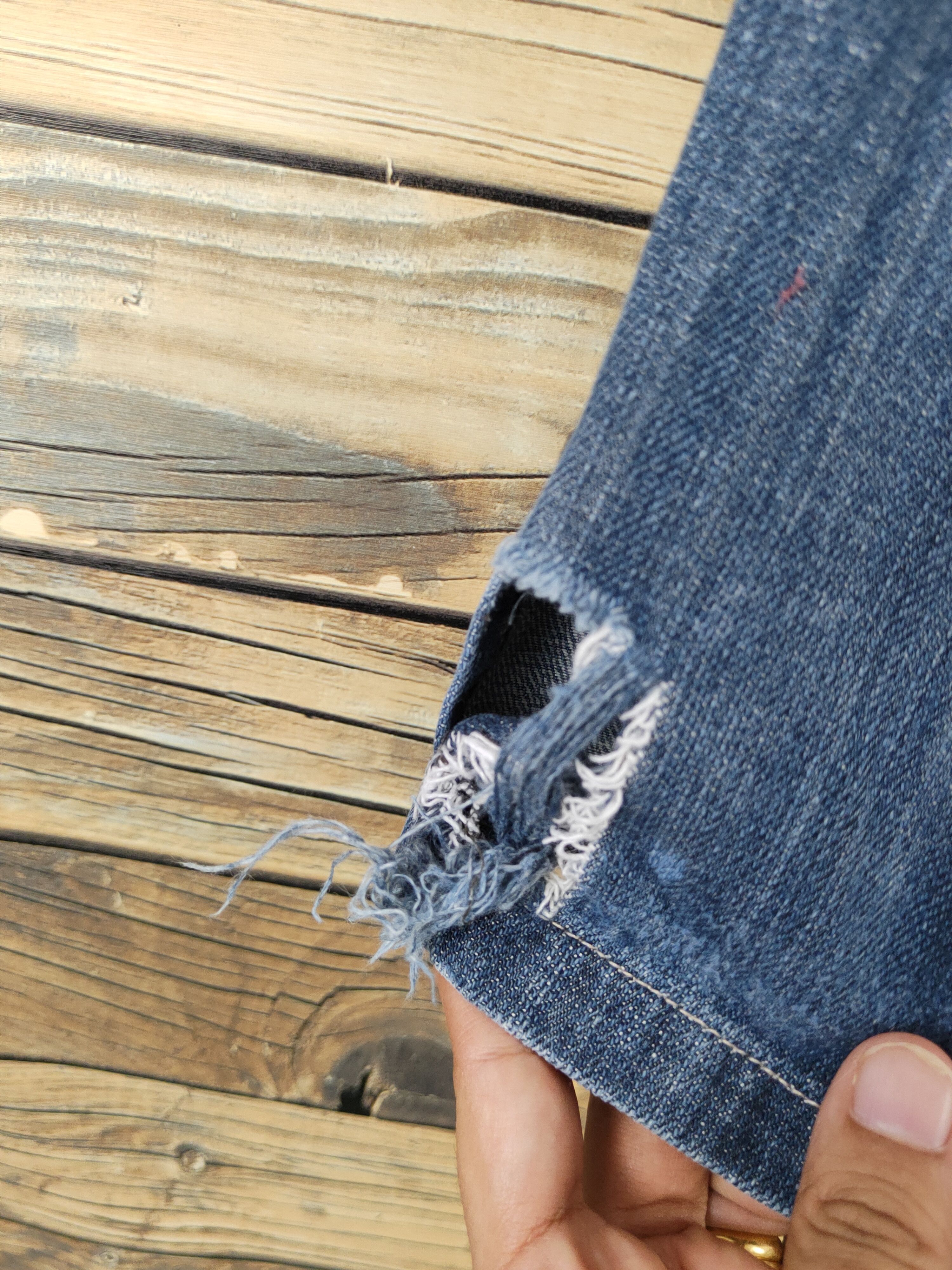 Avirex Avirex Blue multipocket Distressed Ripped denim Jeans #W1694 Size US 30 / EU 46 - 4 Thumbnail