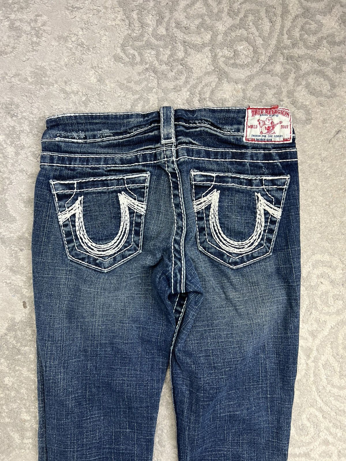 True Religion True Religion Y2K Jeans Vintage Avant Garde Japan Style Low Size 23" - 3 Thumbnail