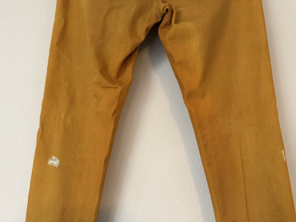 Dolce & Gabbana Distressed Mustard Denim by Dolce & Gabbana – Size 33 Size US 33 - 10 Thumbnail
