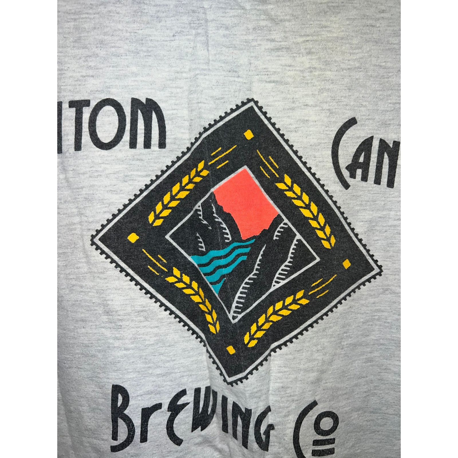 Hanes Vintage Phantom Canyon Shirt Brewing Co Beer Gray Tee 90s Size US XL / EU 56 / 4 - 7 Thumbnail
