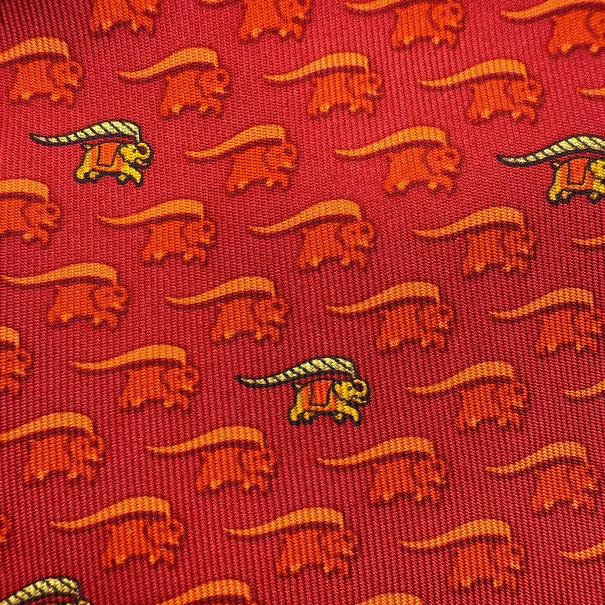 Salvatore Ferragamo Salvatore Ferragamo Silk Tie, Red, Made in Italy, Like New Size ONE SIZE - 3 Thumbnail
