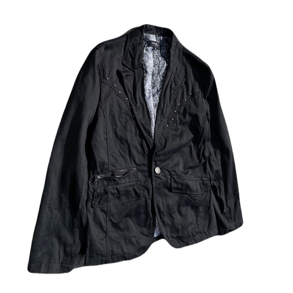If Six Was Nine 2000s In the attic homme Studded Python Jacket Japanese Vkei Size US S / EU 44-46 / 1 - 3 Thumbnail