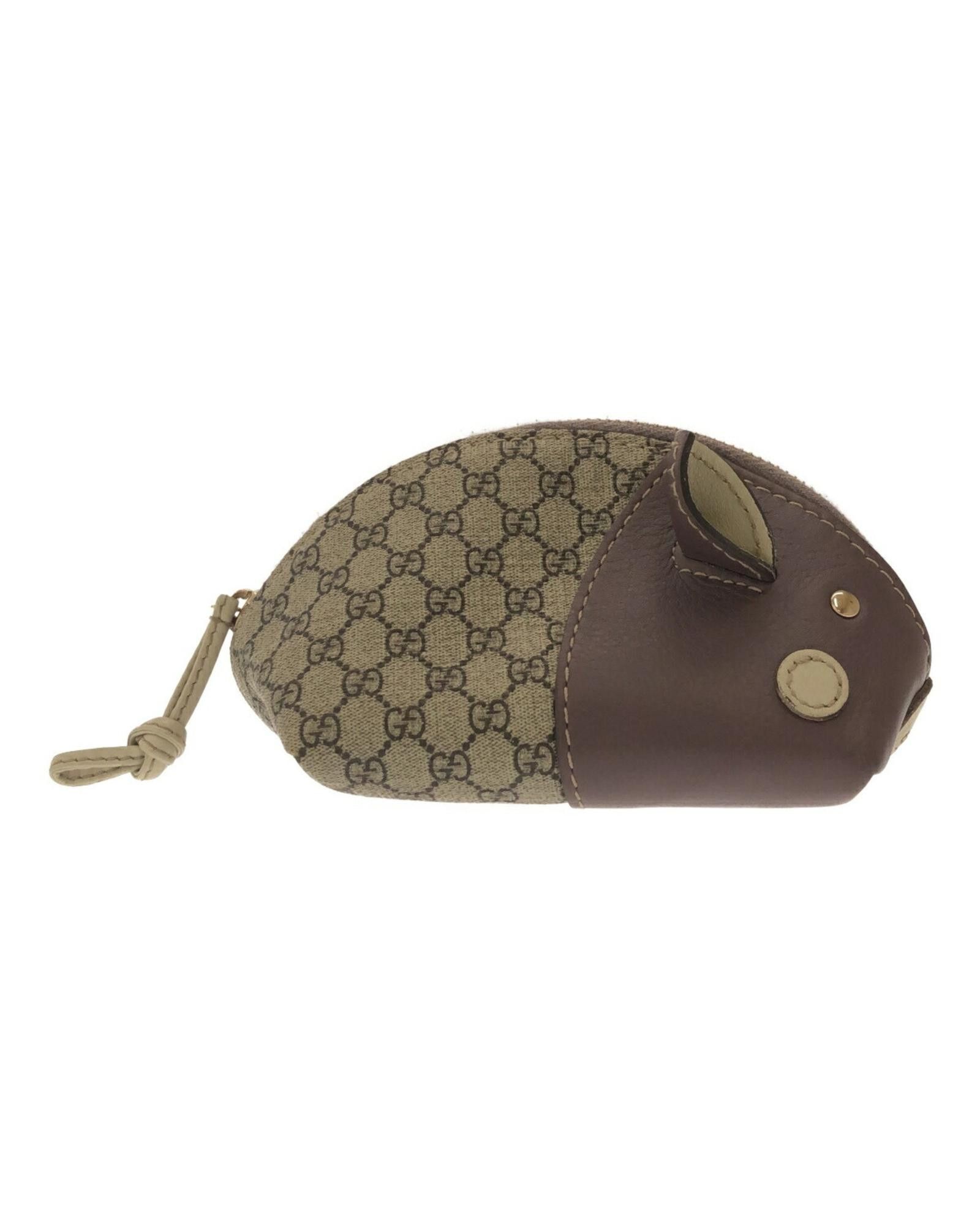 image of Gucci Canvas Coin Purse With Luxurious Design And Craftsmanship in Beige, Women's