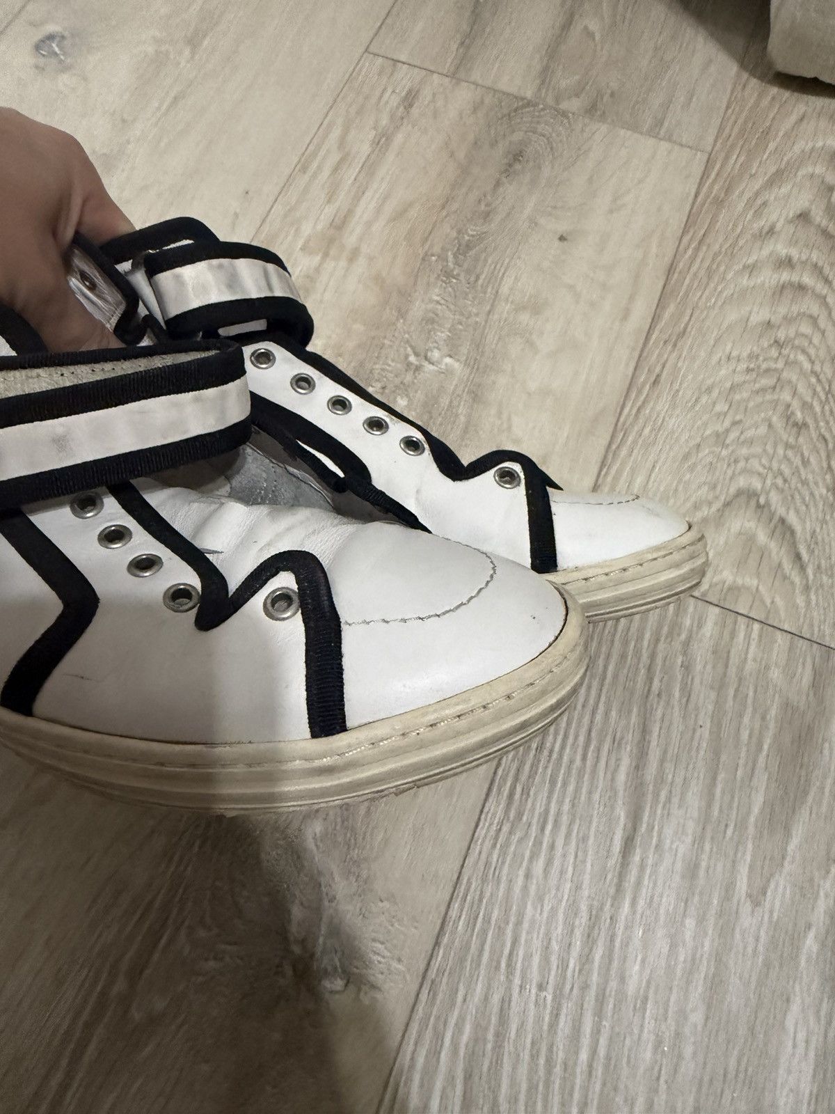 Pierre Hardy Pierre Hardy High-Top Sneakers – White/Black Size US 6.5 / EU 39-40 - 5 Thumbnail