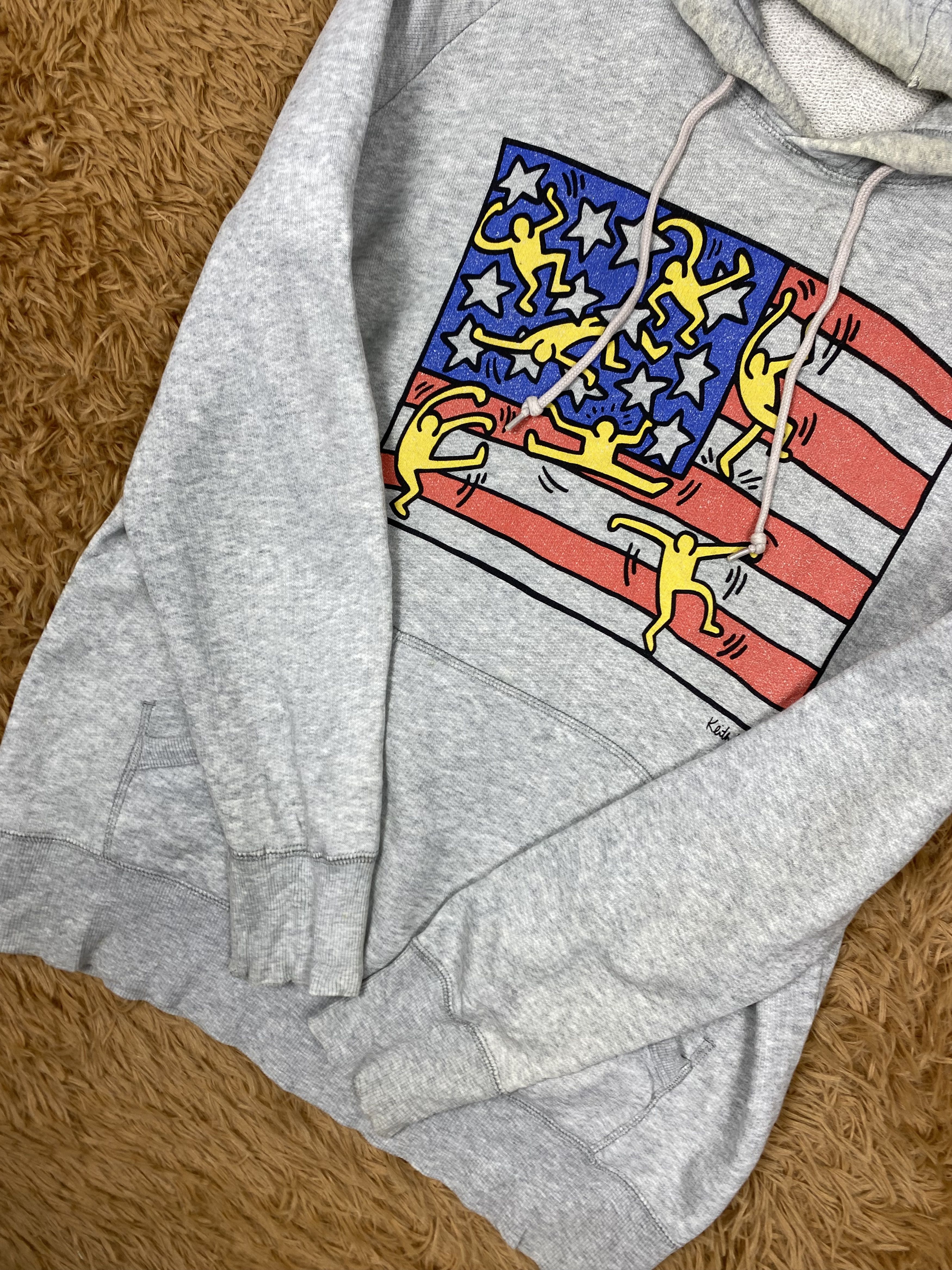 Keith Haring Vintage Keith Haring X Uniqlo Pullover Hoodies PS0345 Size US L / EU 52-54 / 3 - 4 Thumbnail